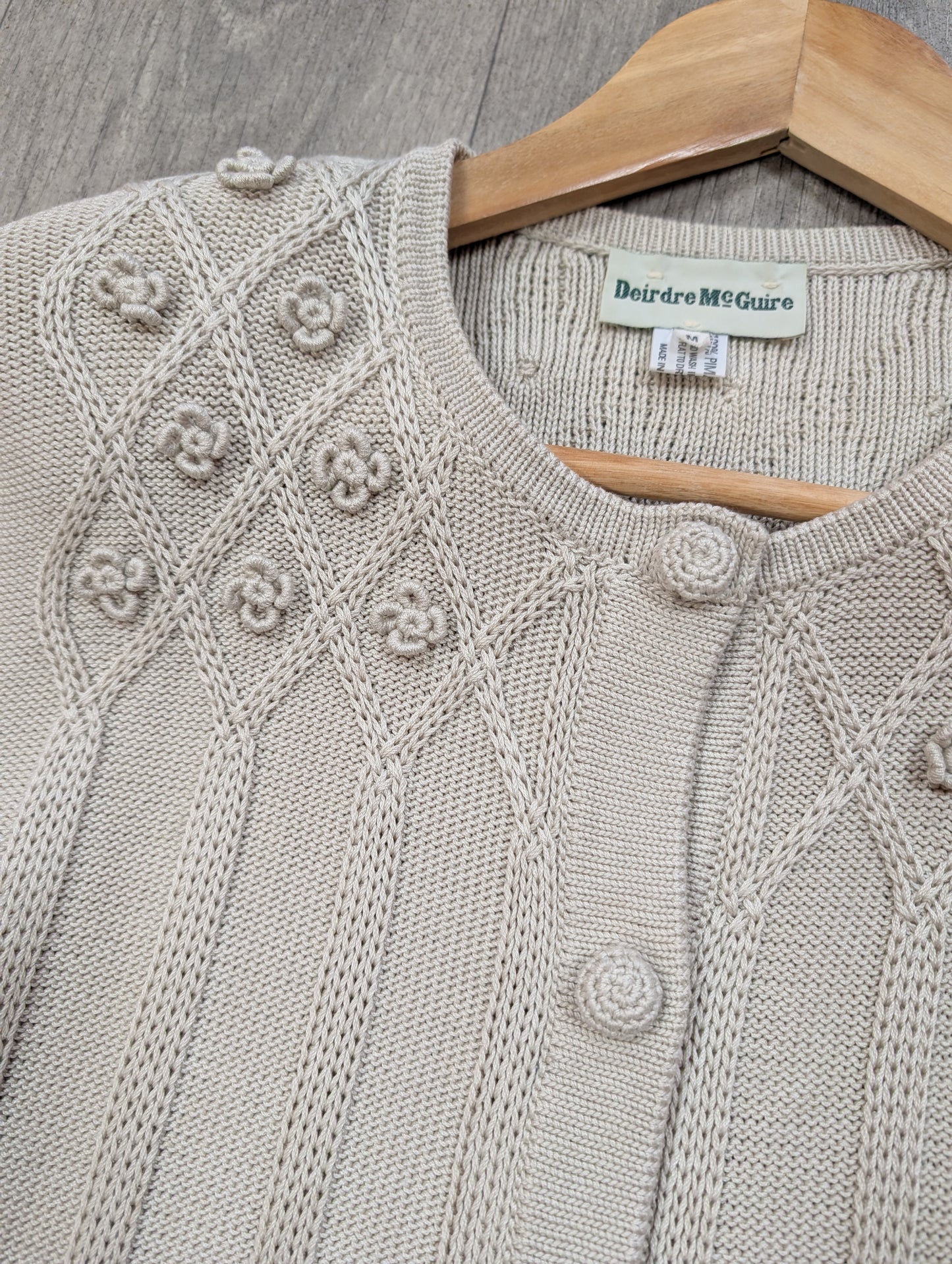 1990s Deirdre McGuire pima cotton cardigan