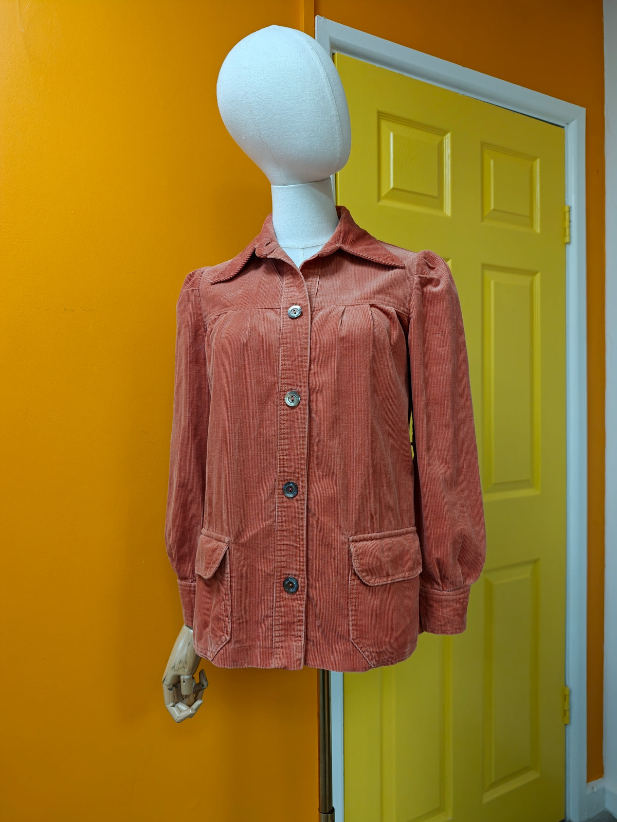 1970s belted corduroy jacket - XS/S