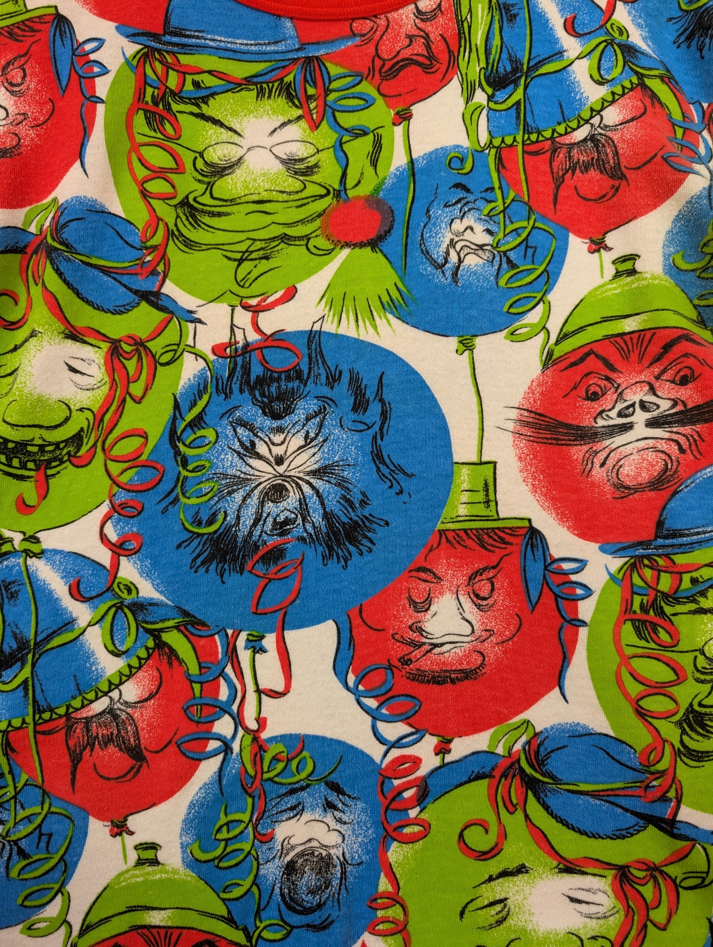 Crazy 1970s novelty balloon print t-shirt