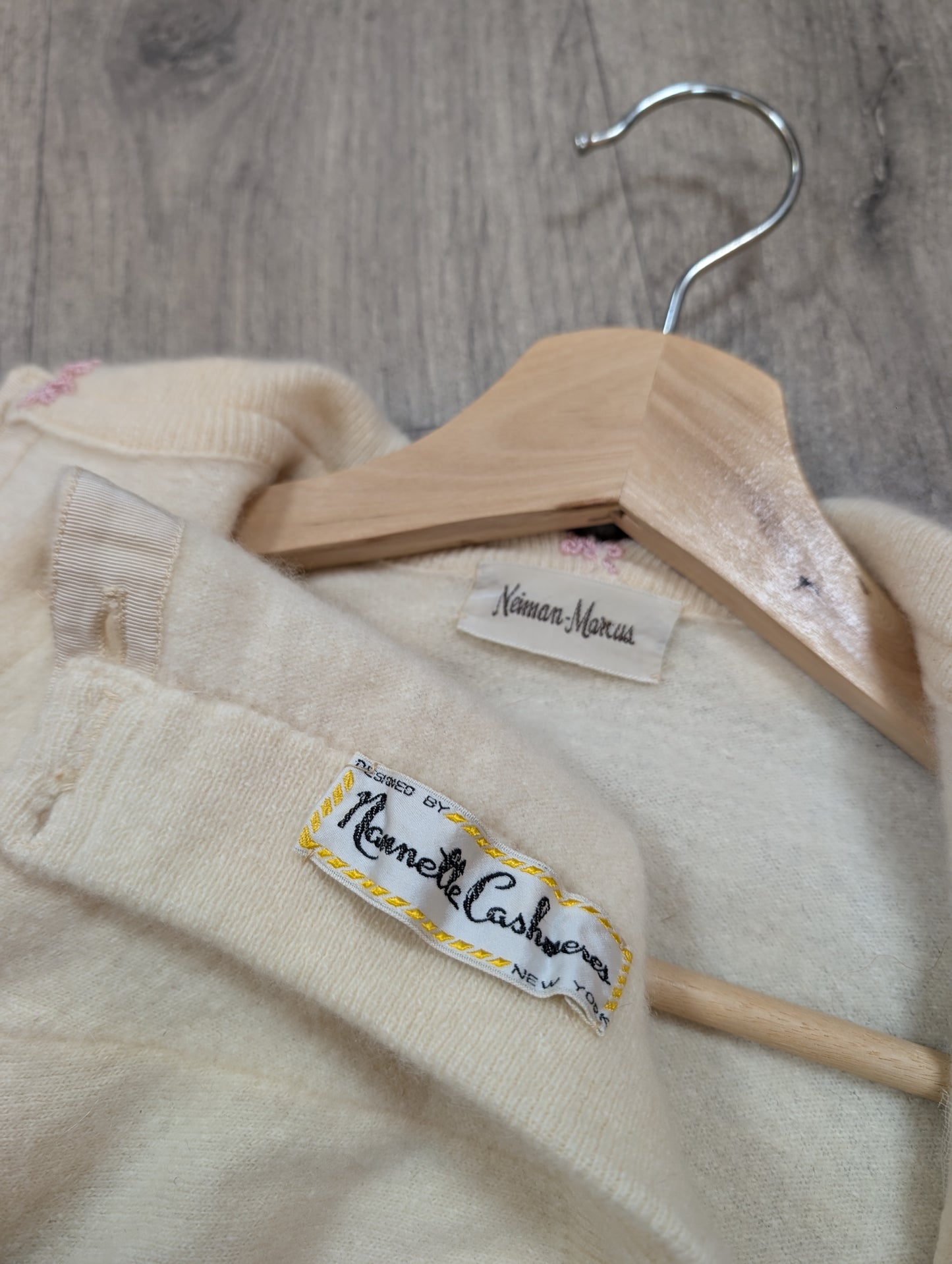 Gorgeous 1950s Nannette Cashmeres cashmere cardigan - XS/S