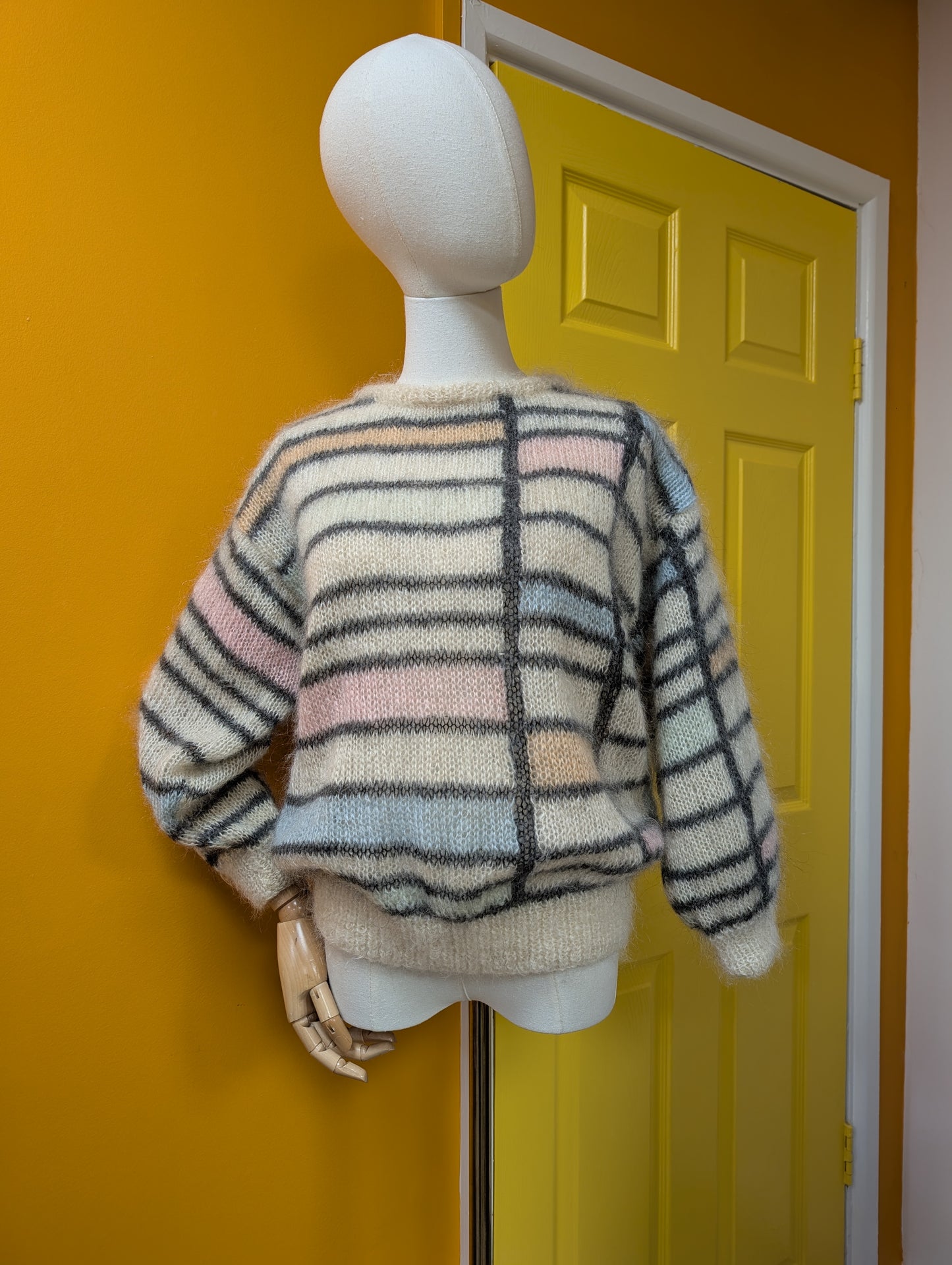 1980s Manhattan mohair/wool blend jumper - S/M