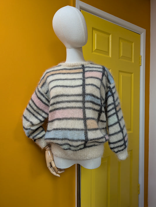 1980s Manhattan mohair/wool blend jumper - S/M
