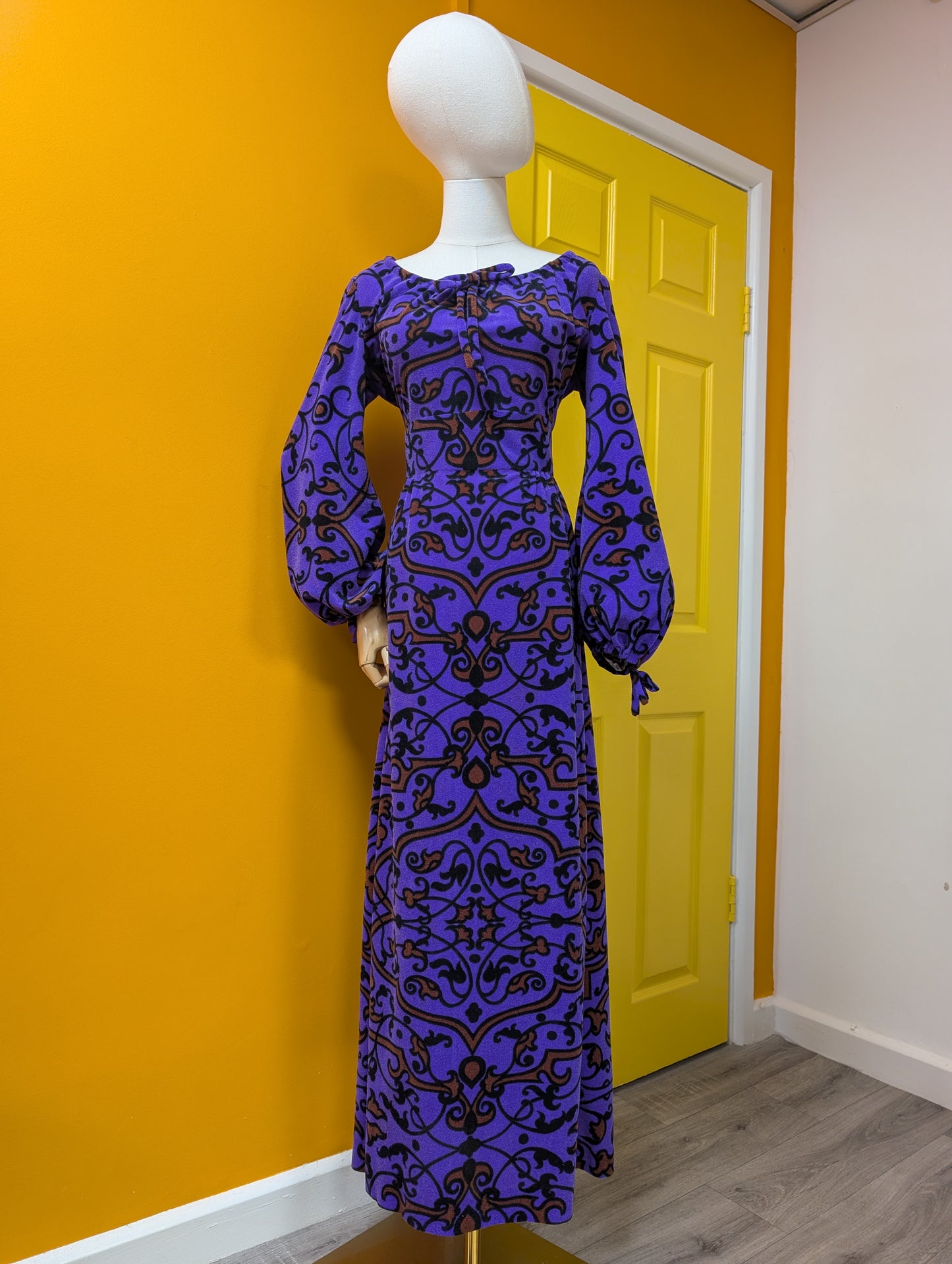 1970s Berkertex maxi dress - M/12