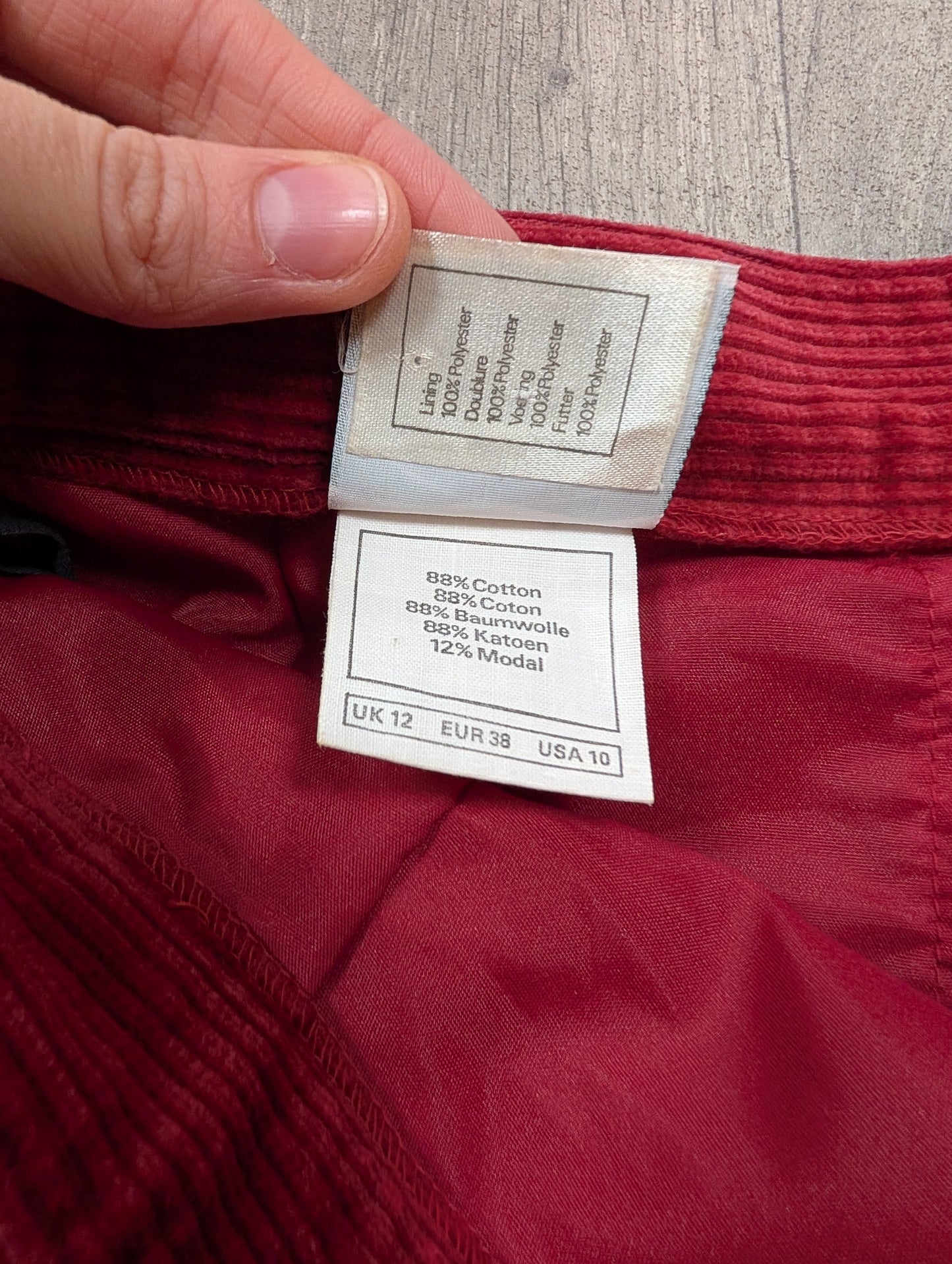 1980s Laura Ashley corduroy skirt - 25.5" waist