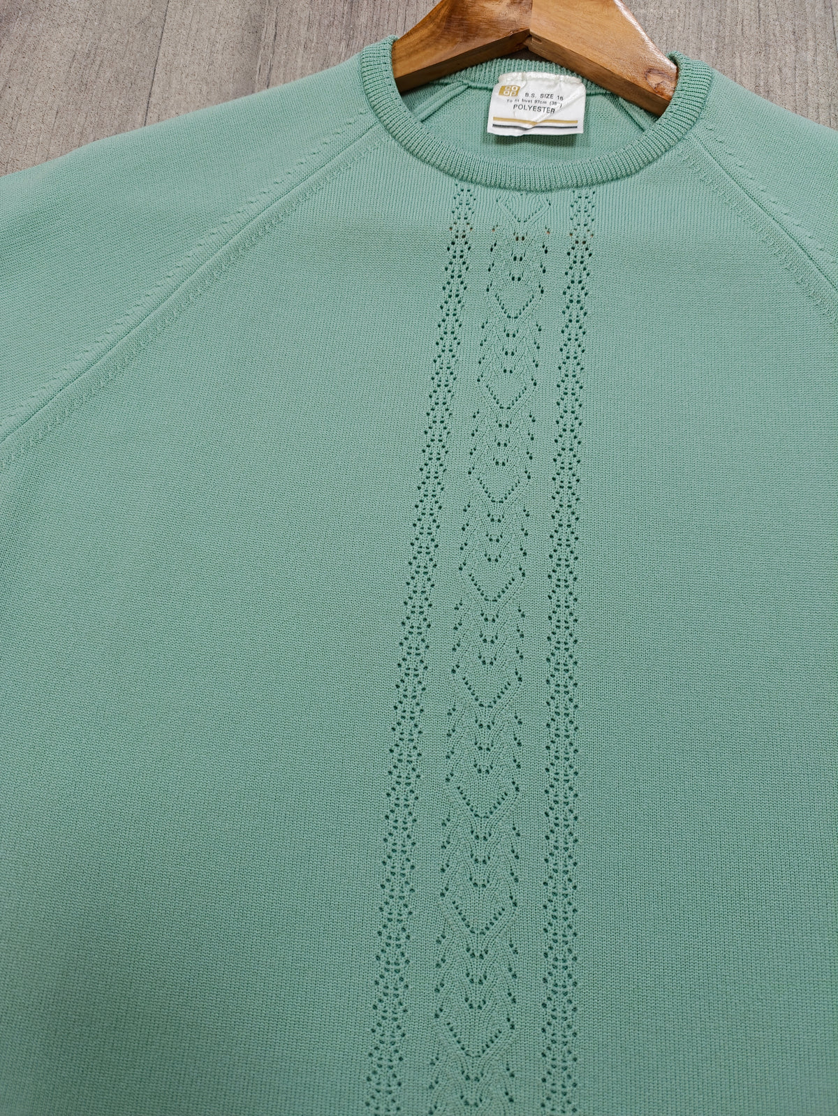 1970s Co-op green knit top - M