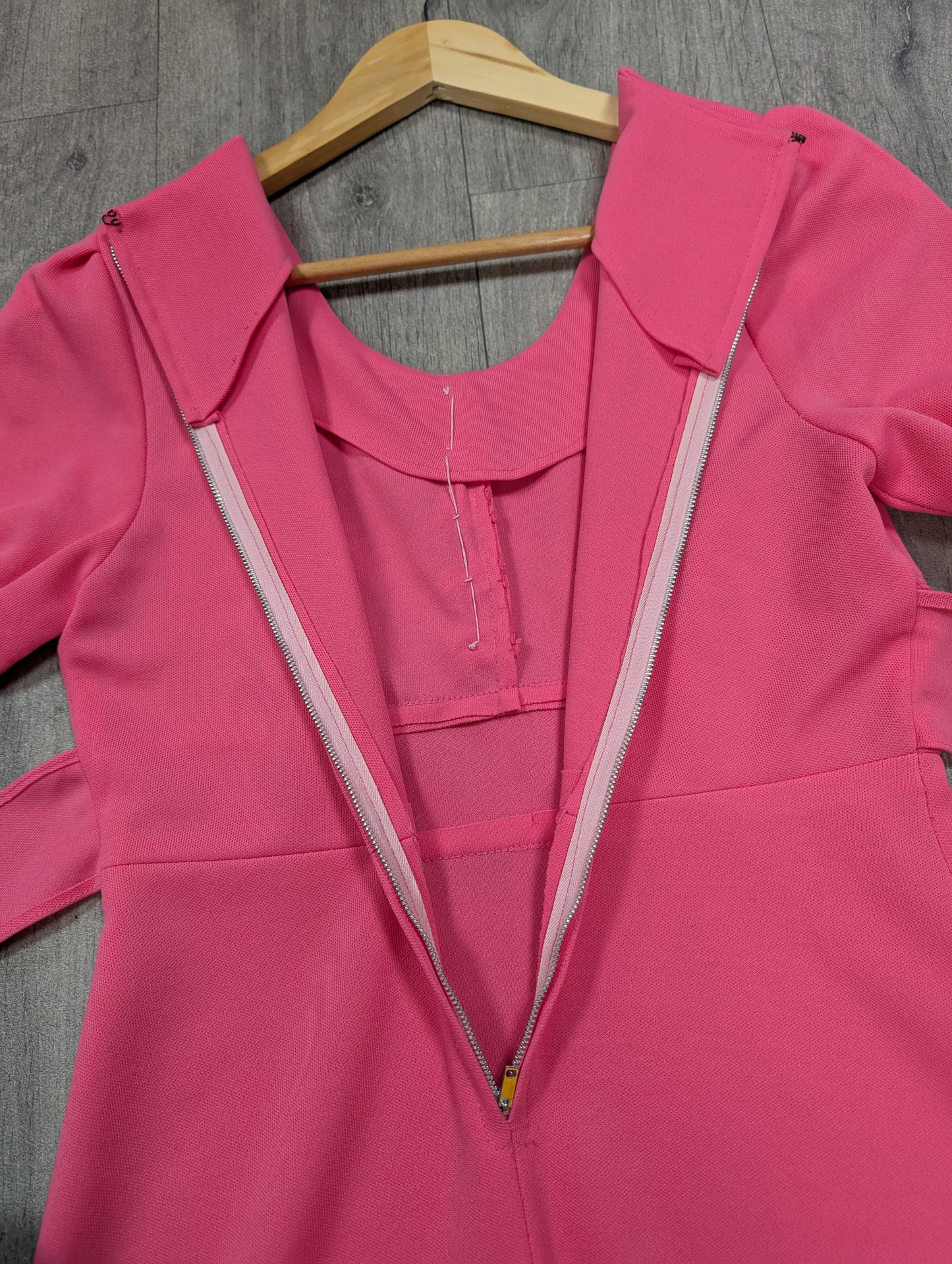 1960s pink mini dress - S/8