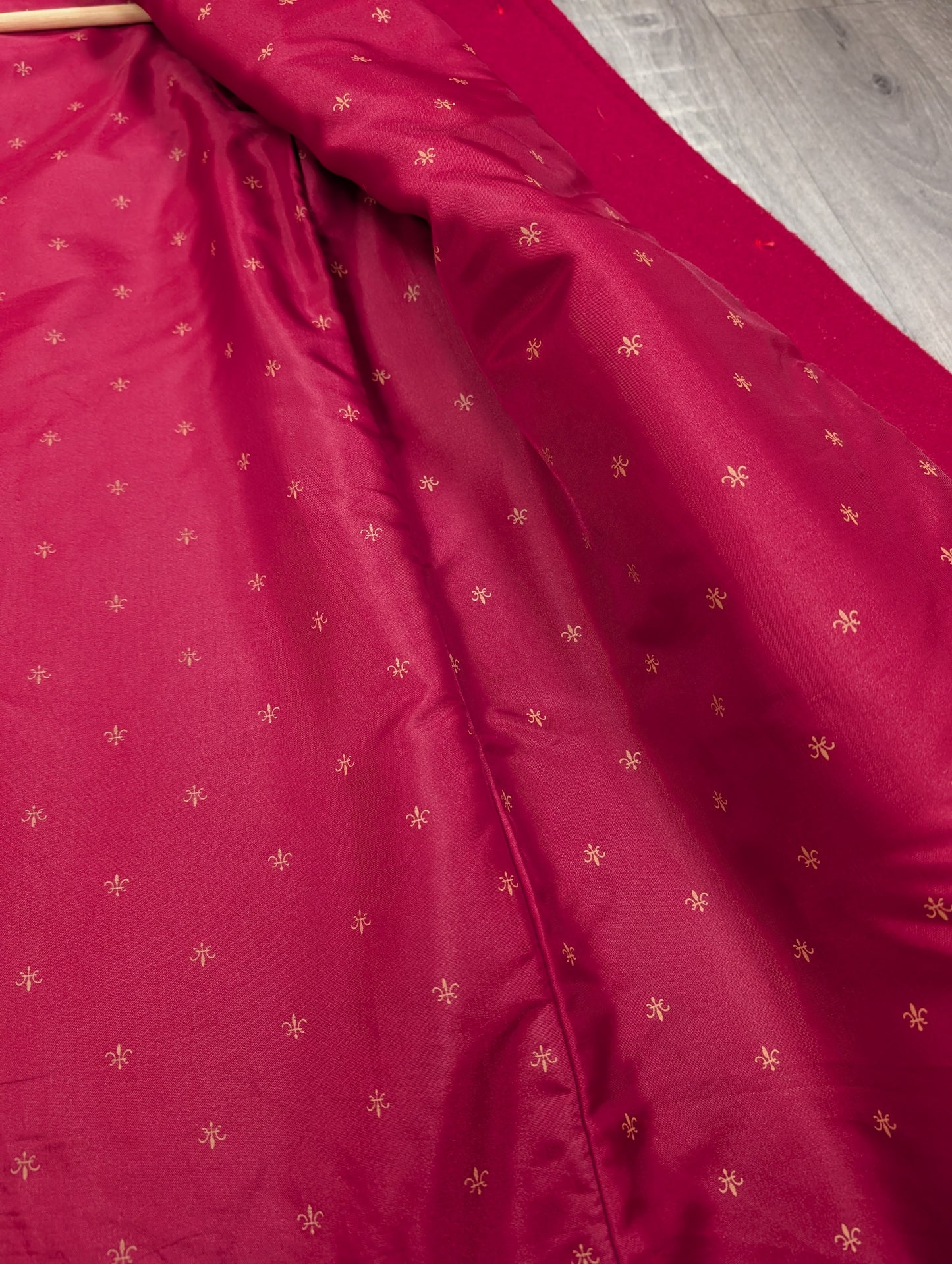 1980s red wool coat  - M