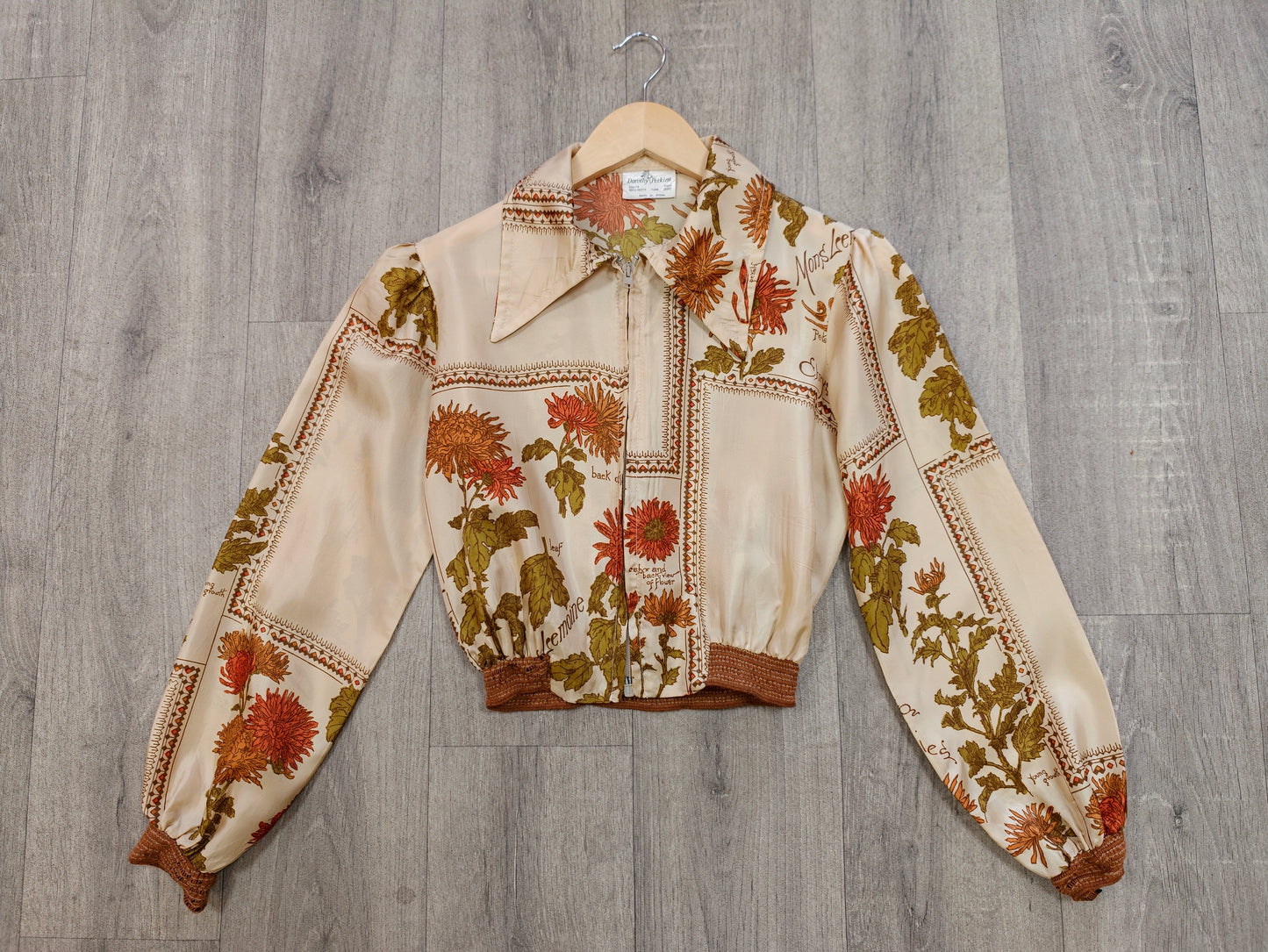 1970s Dorothy Perkins novelty print jacket - XS