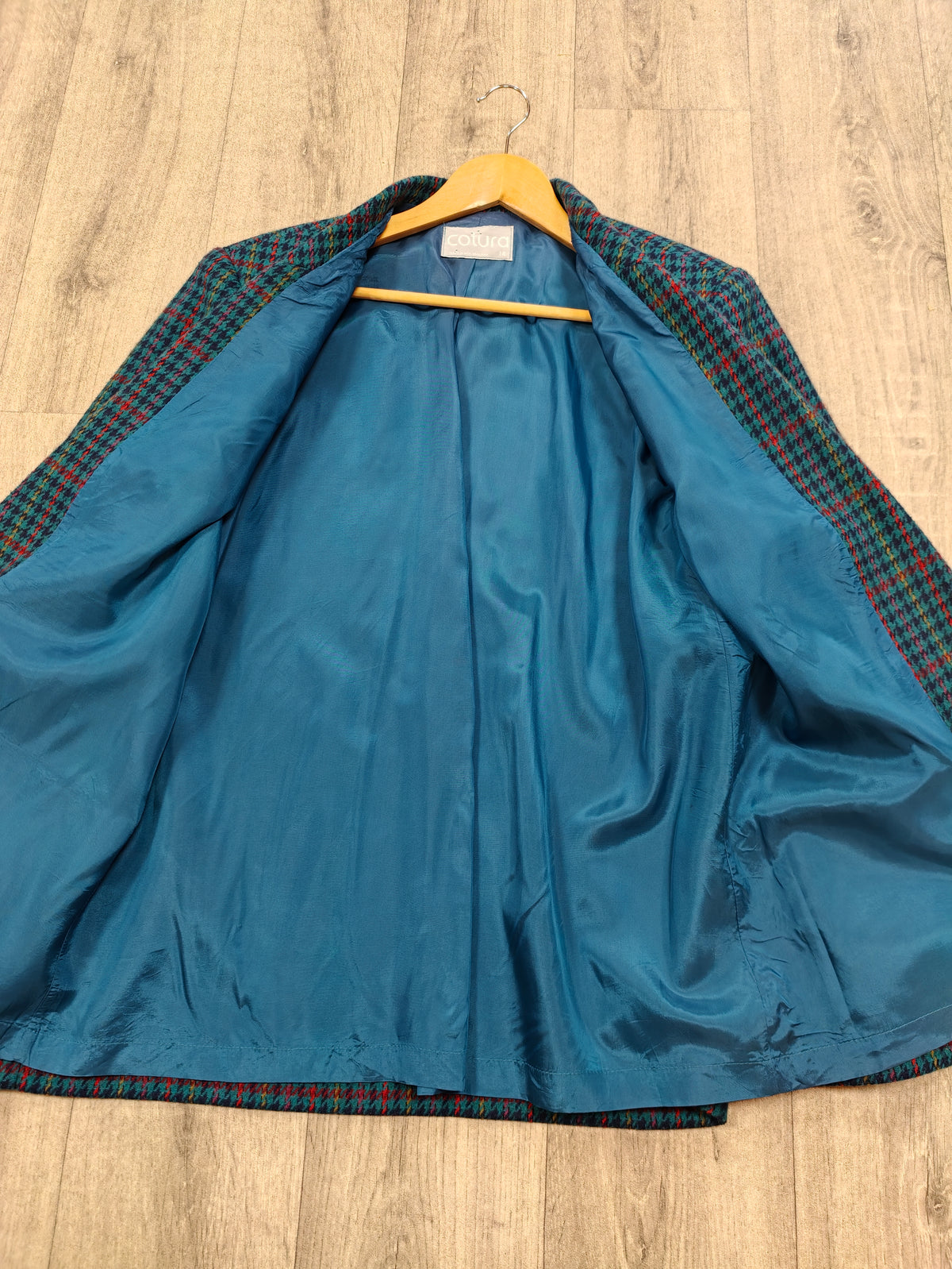 1980s Cotura check jacket - M