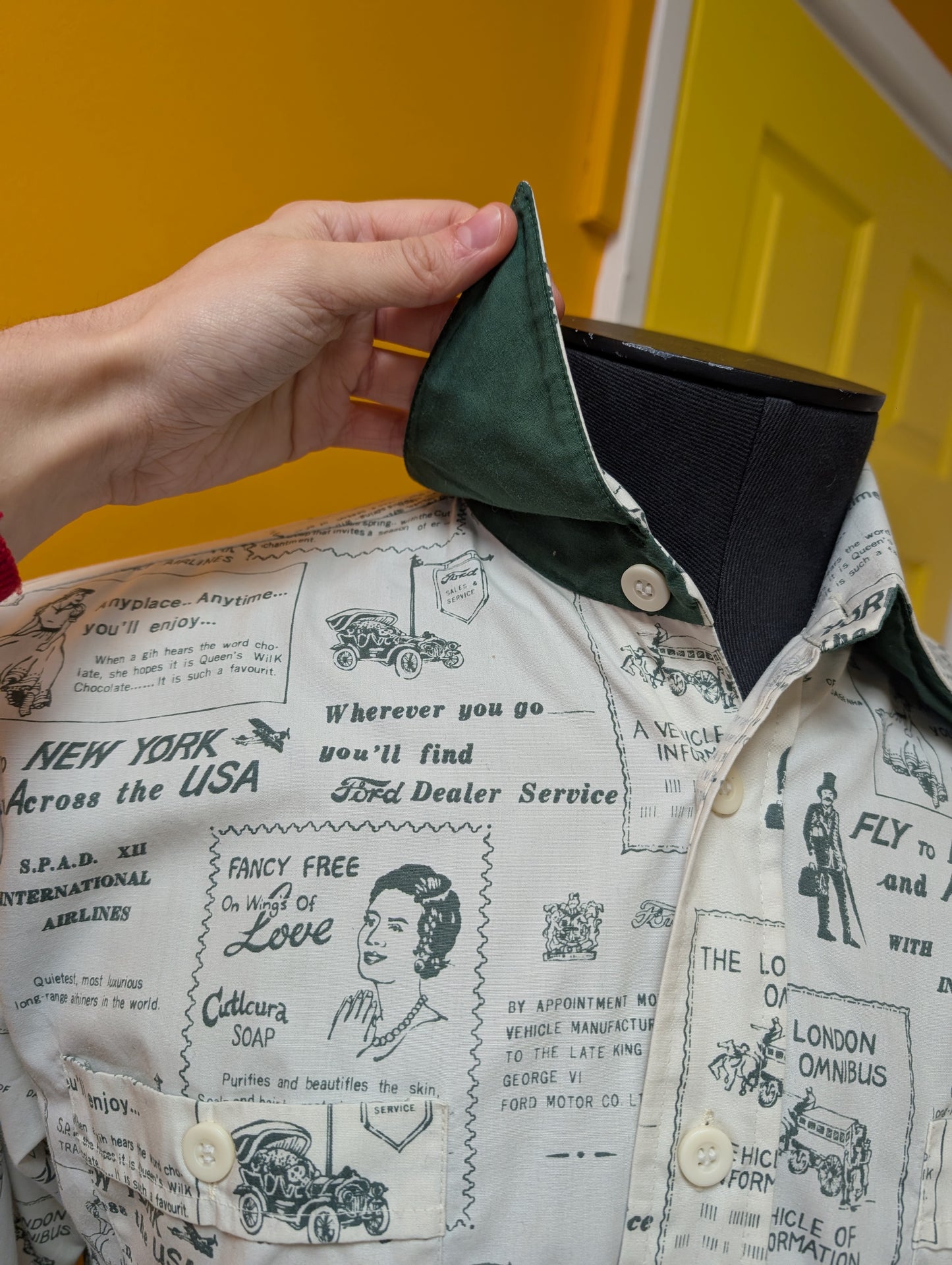 1970s Bond Street novelty newspaper advertising  print jacket