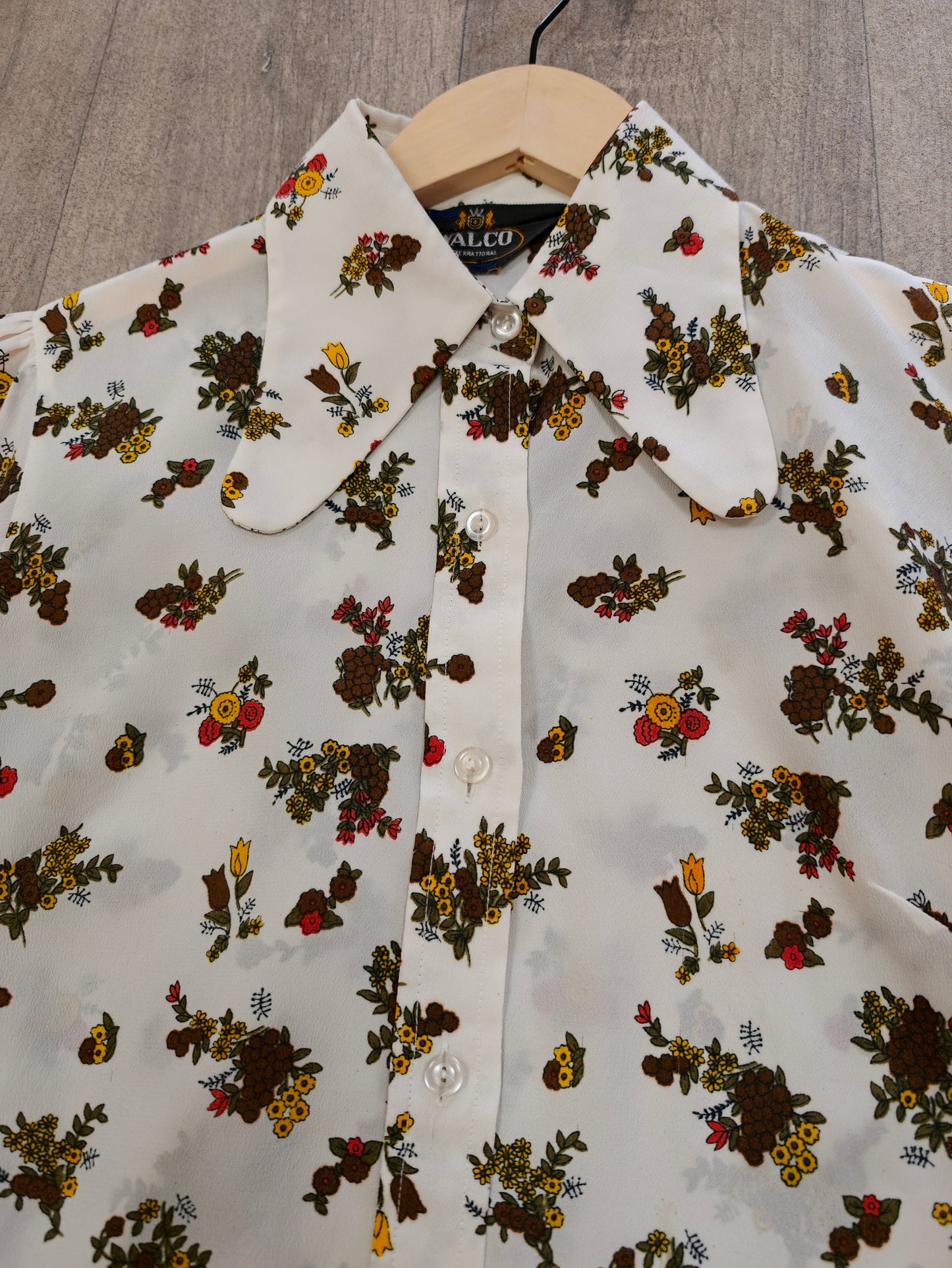 1970s Walco floral shirt - S