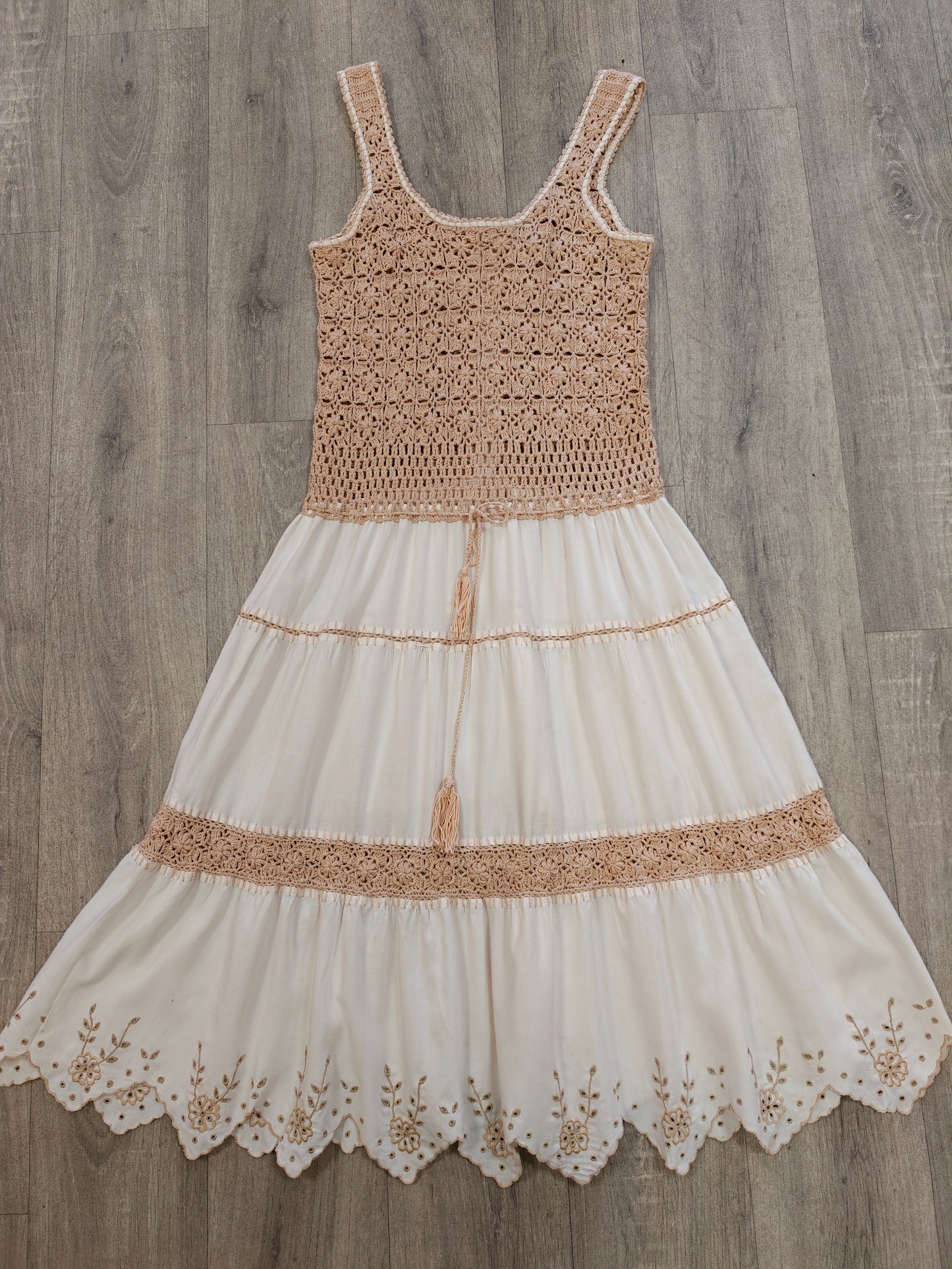 1970s crocheted dress - XS/S