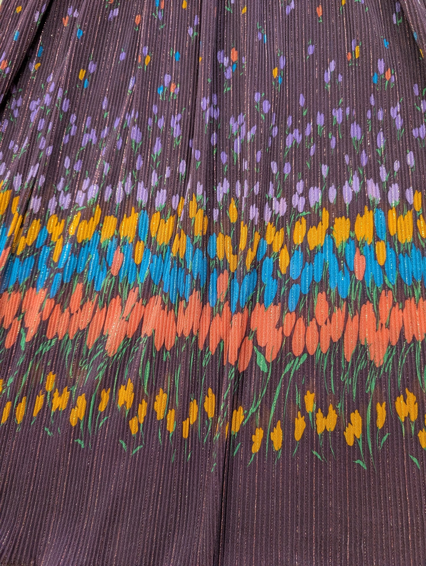 Late 1970s sparkly tulip sheer dress - S/M
