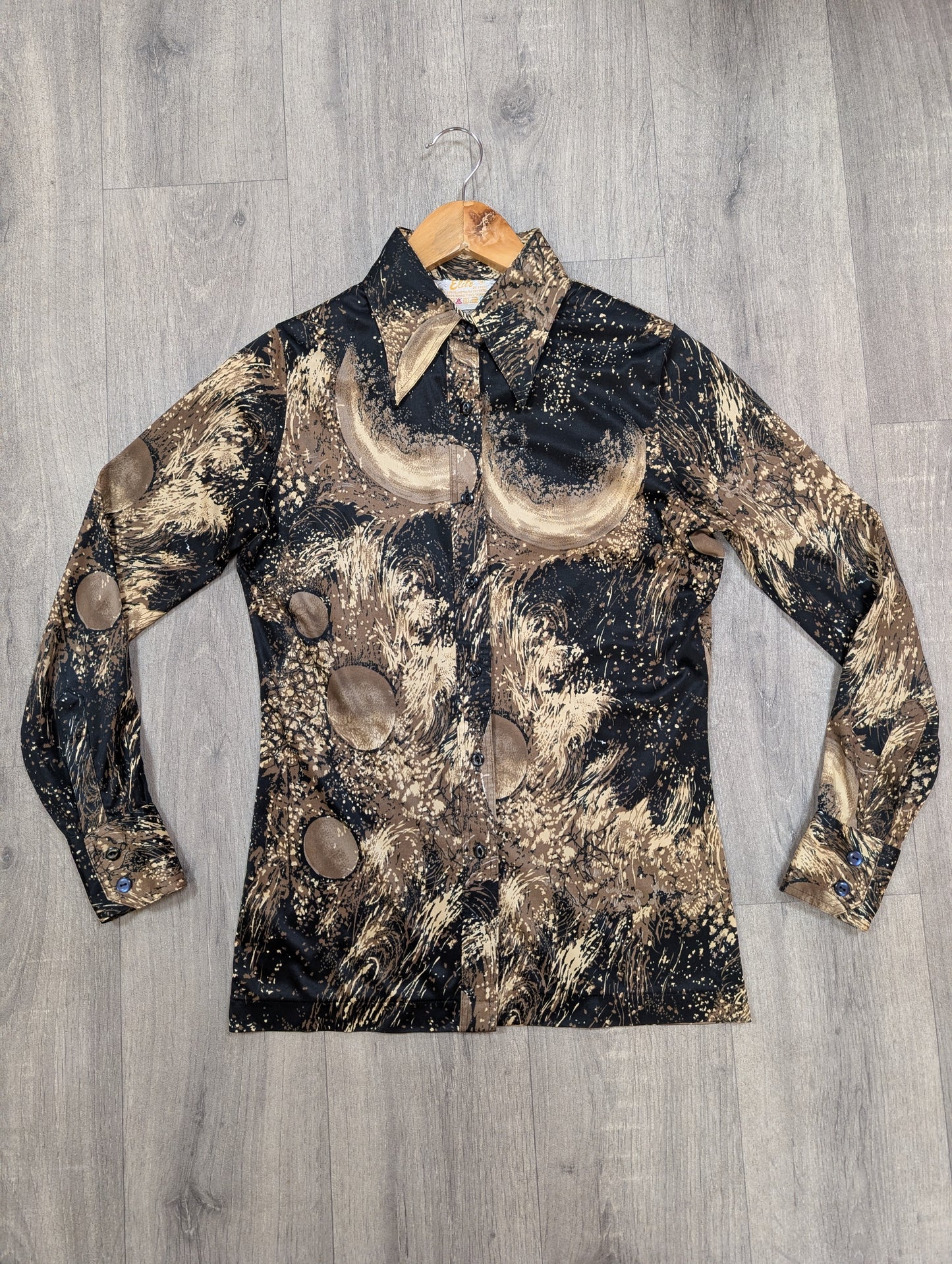 1970s Elite dagger collar shirt - S