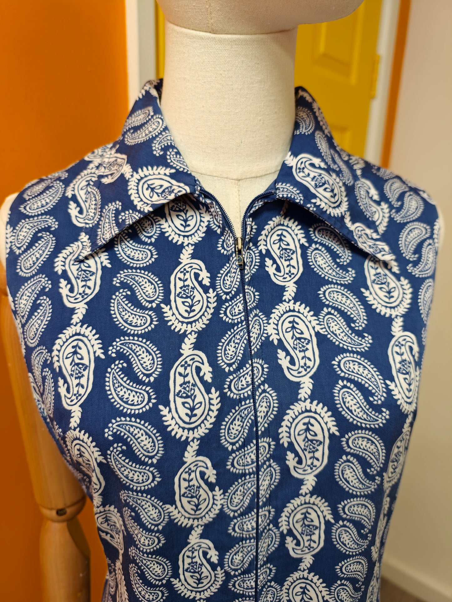 1960s St Michael paisley cotton dress - M/12/14