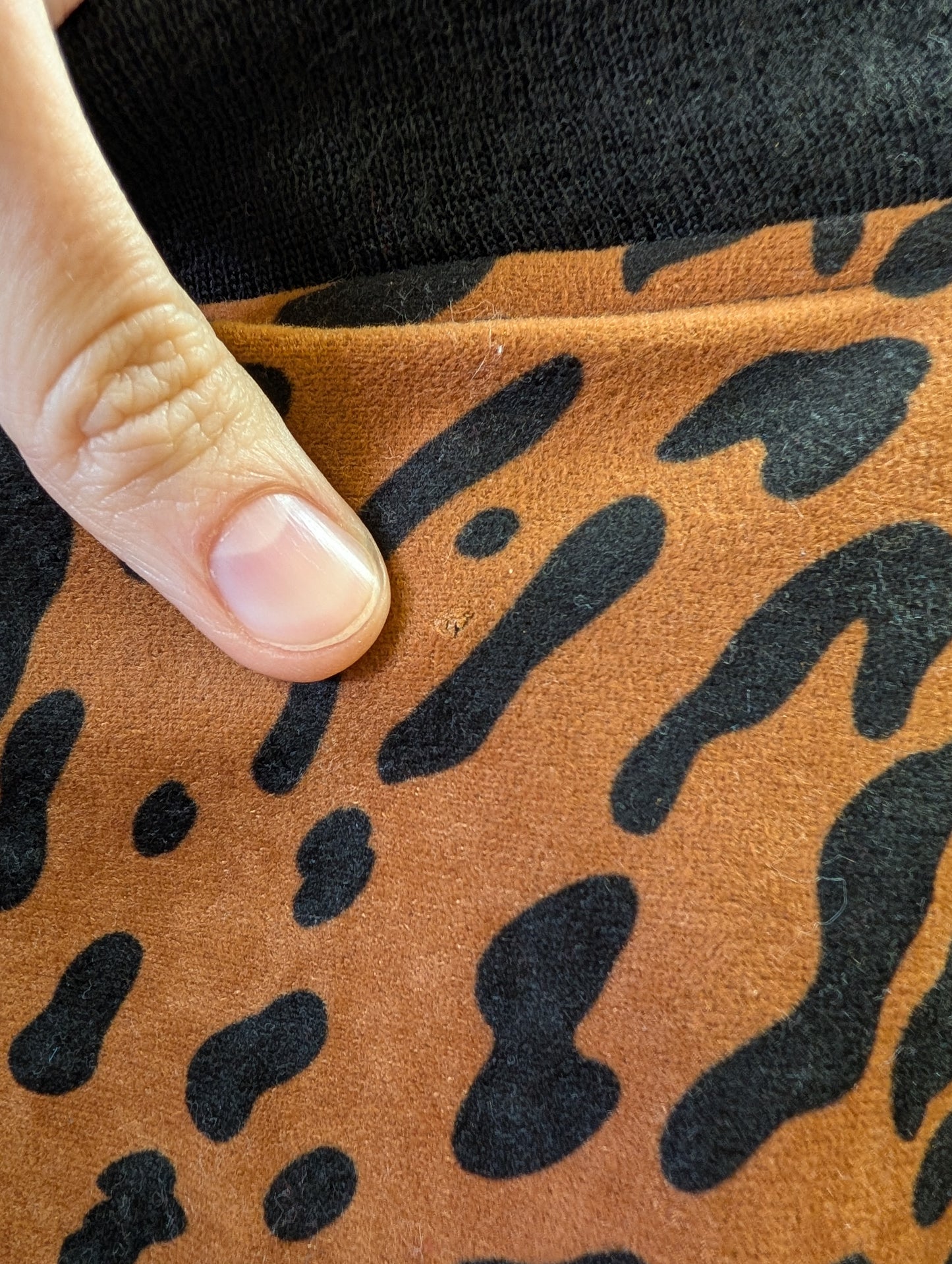 80s/90s leopard print bomber jacket - S