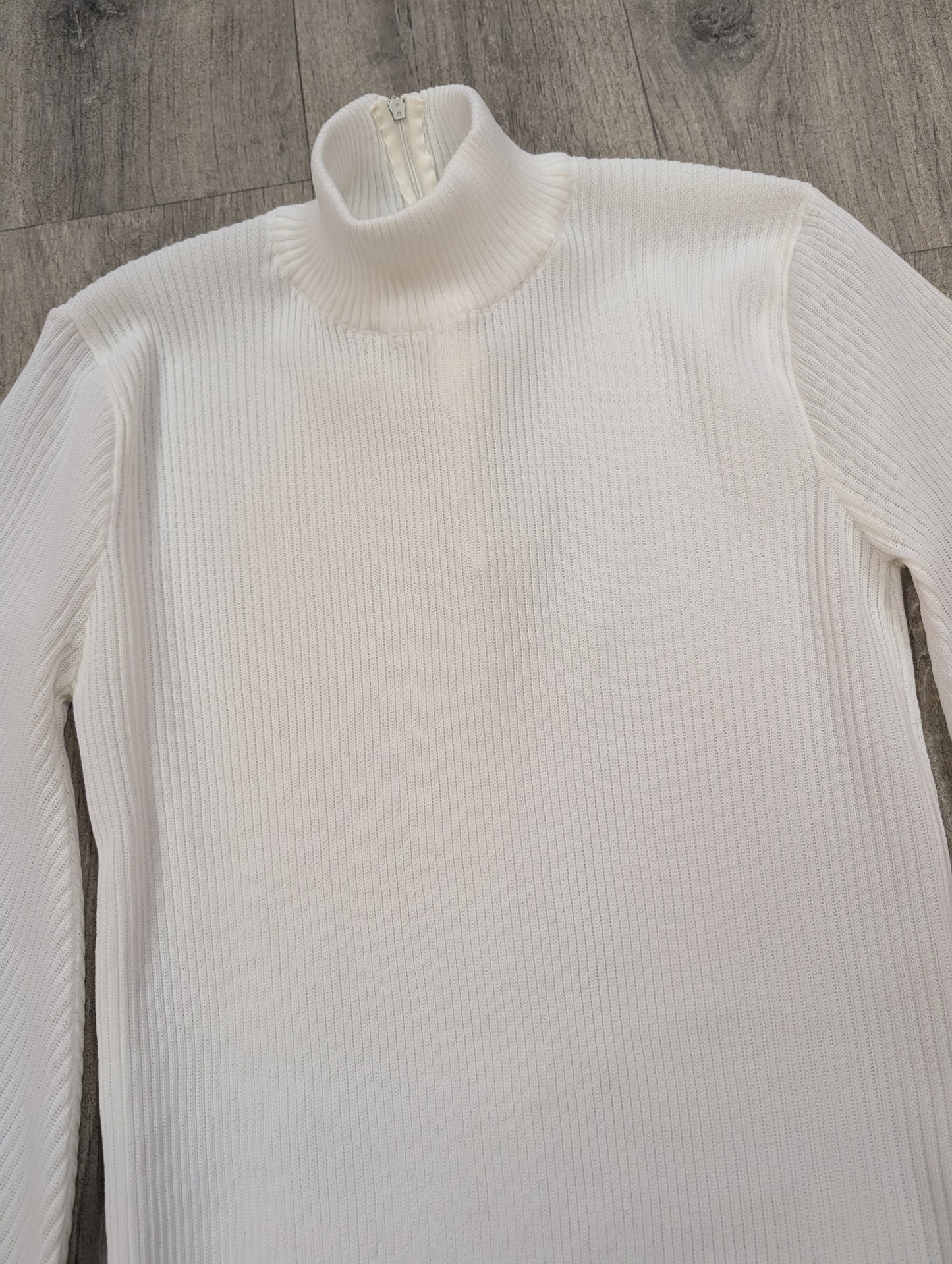 1970s Jersey Masters white bishop sleeve top