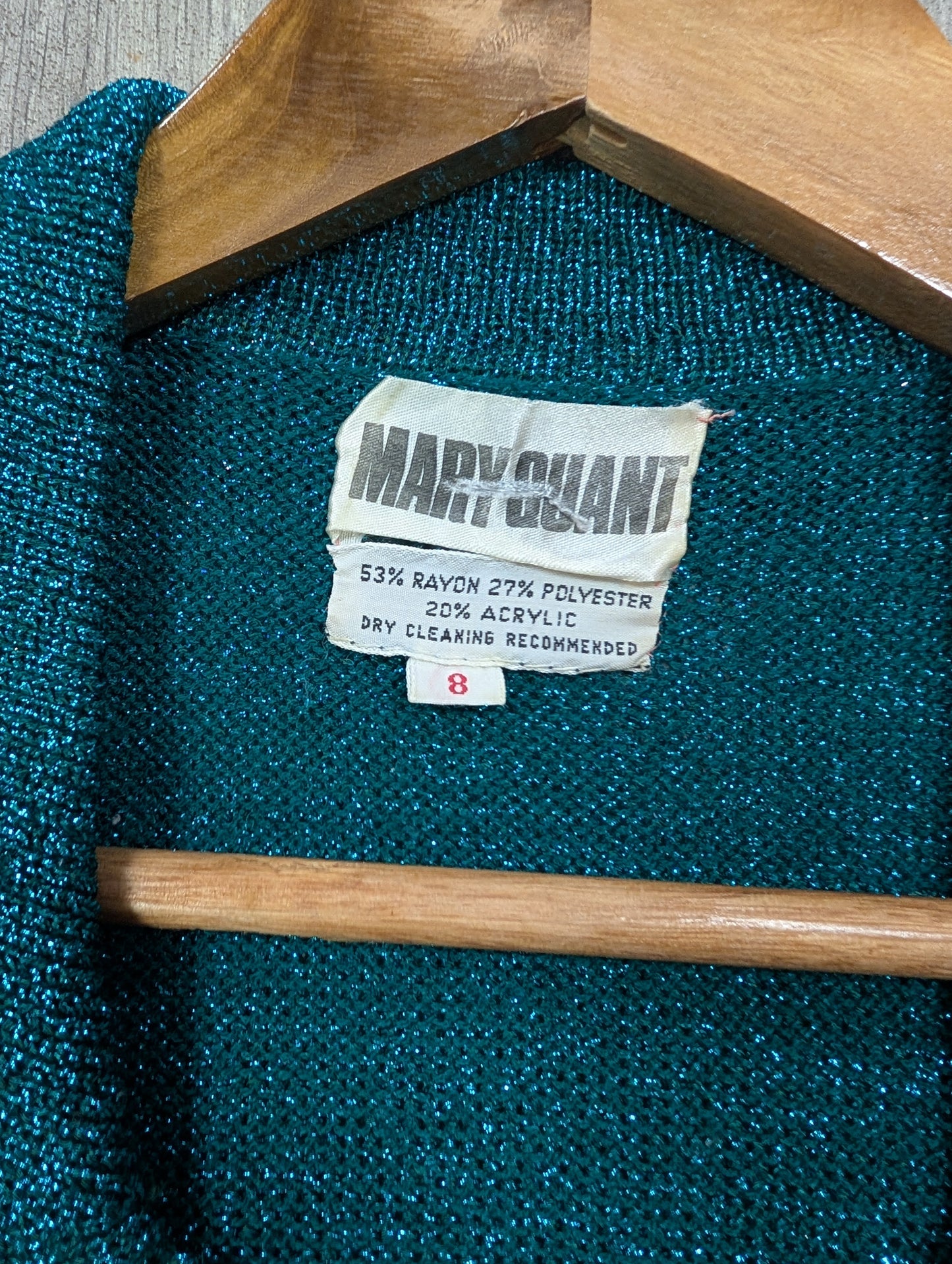 1970s Mary Quant sparkly knit top - XS/S
