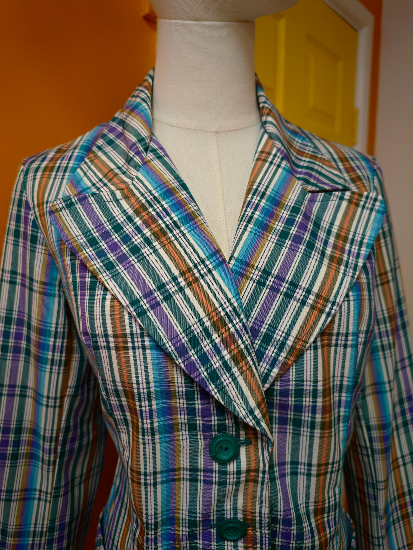 1970s St Michael check jacket - S/M