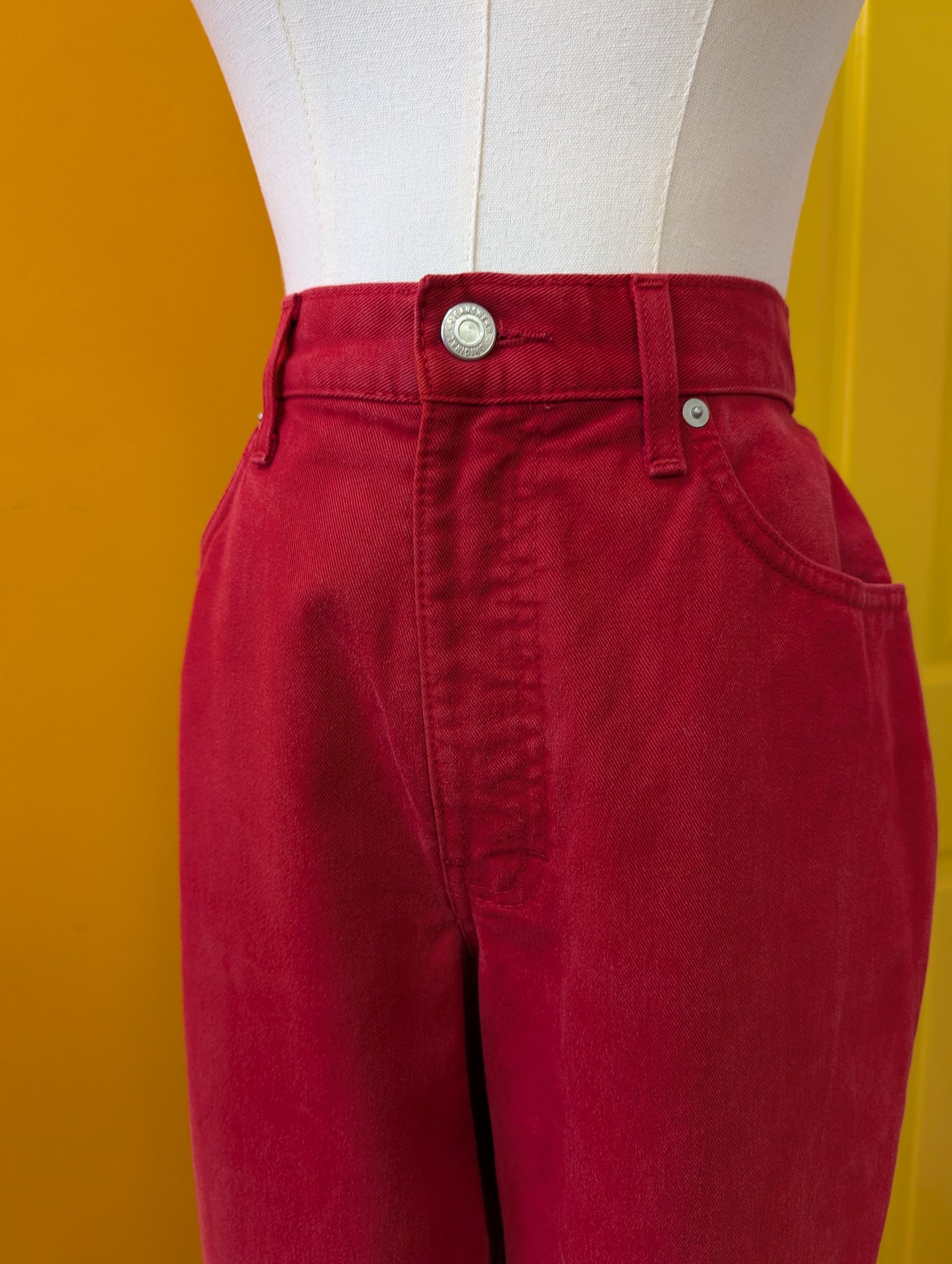1990s St Michael red jeans - 26"W 30"L