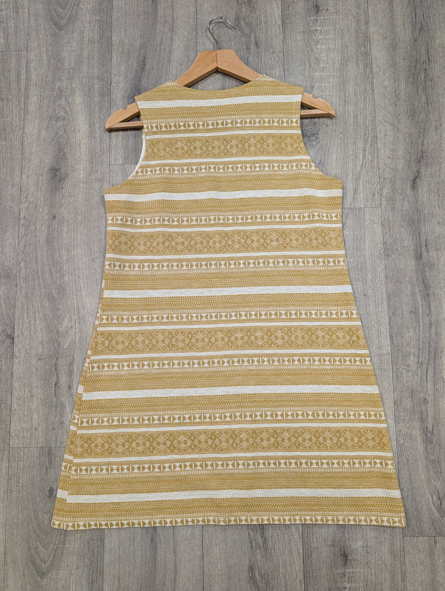 1960s gold lurex tunic/mini dress - S/8/10