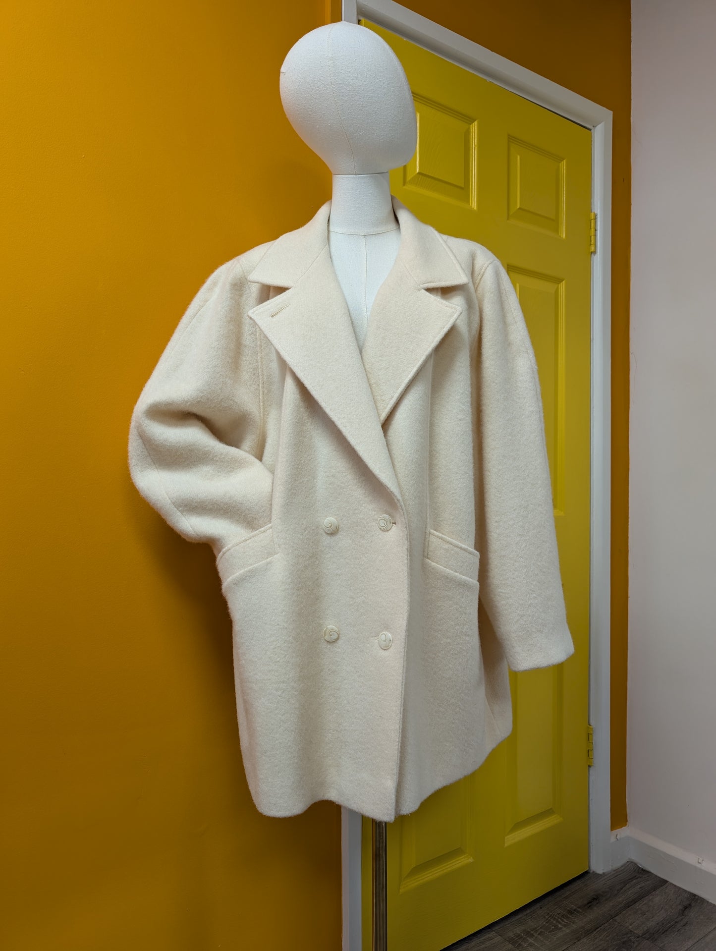 1980s Conway Club pure new wool coat - XL