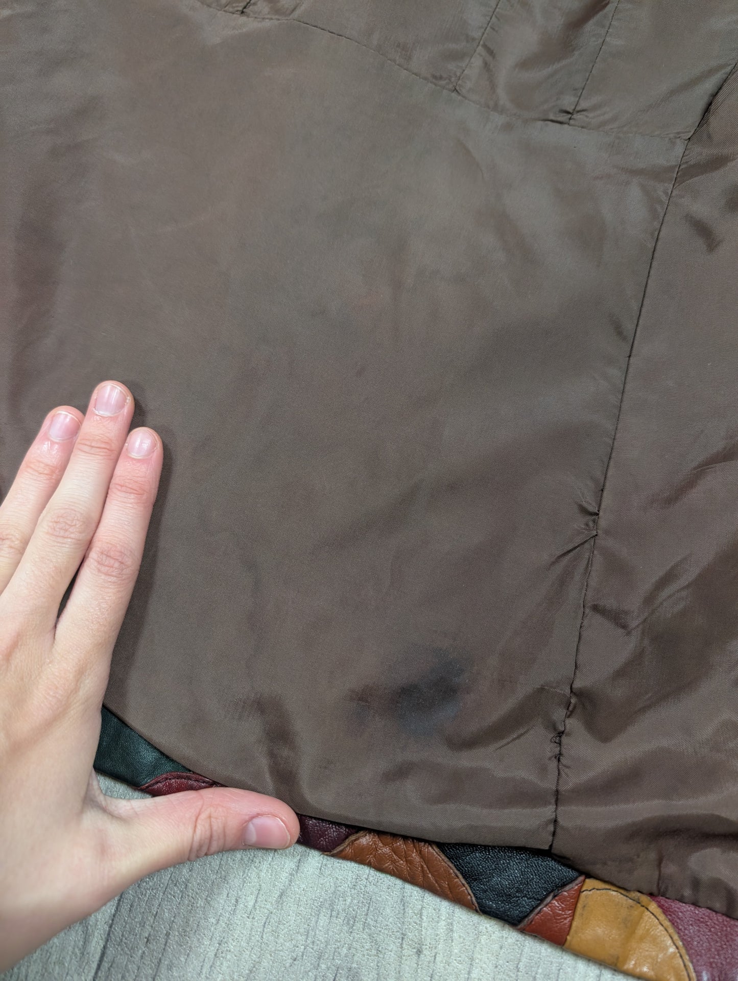 Epic 1970s fish scale leather jacket