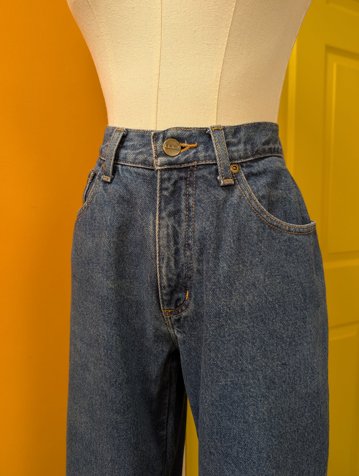 LL Bean flannel lined jeans - 27" waist