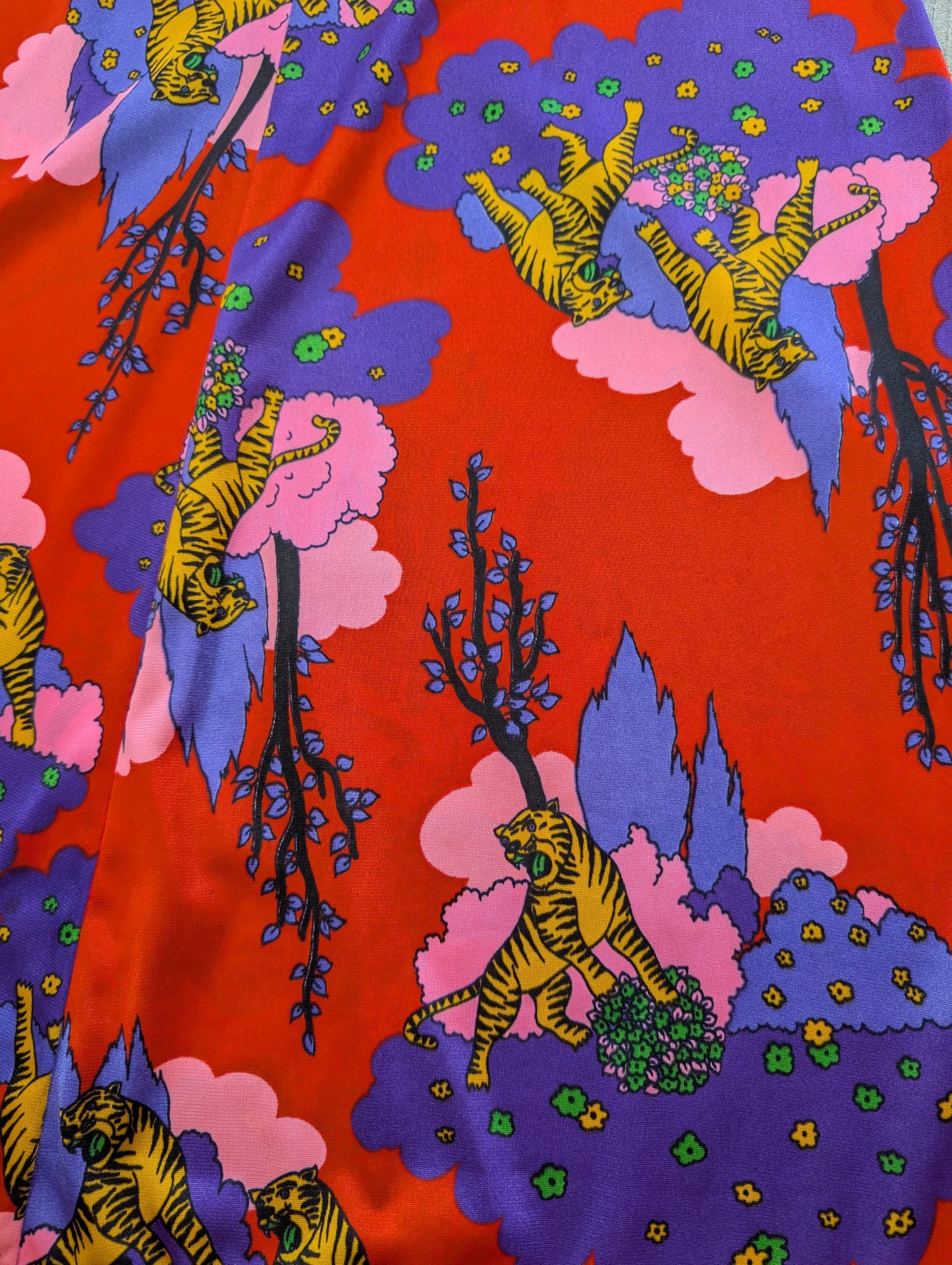 1970s Jantzen novelty tiger print dress - XS