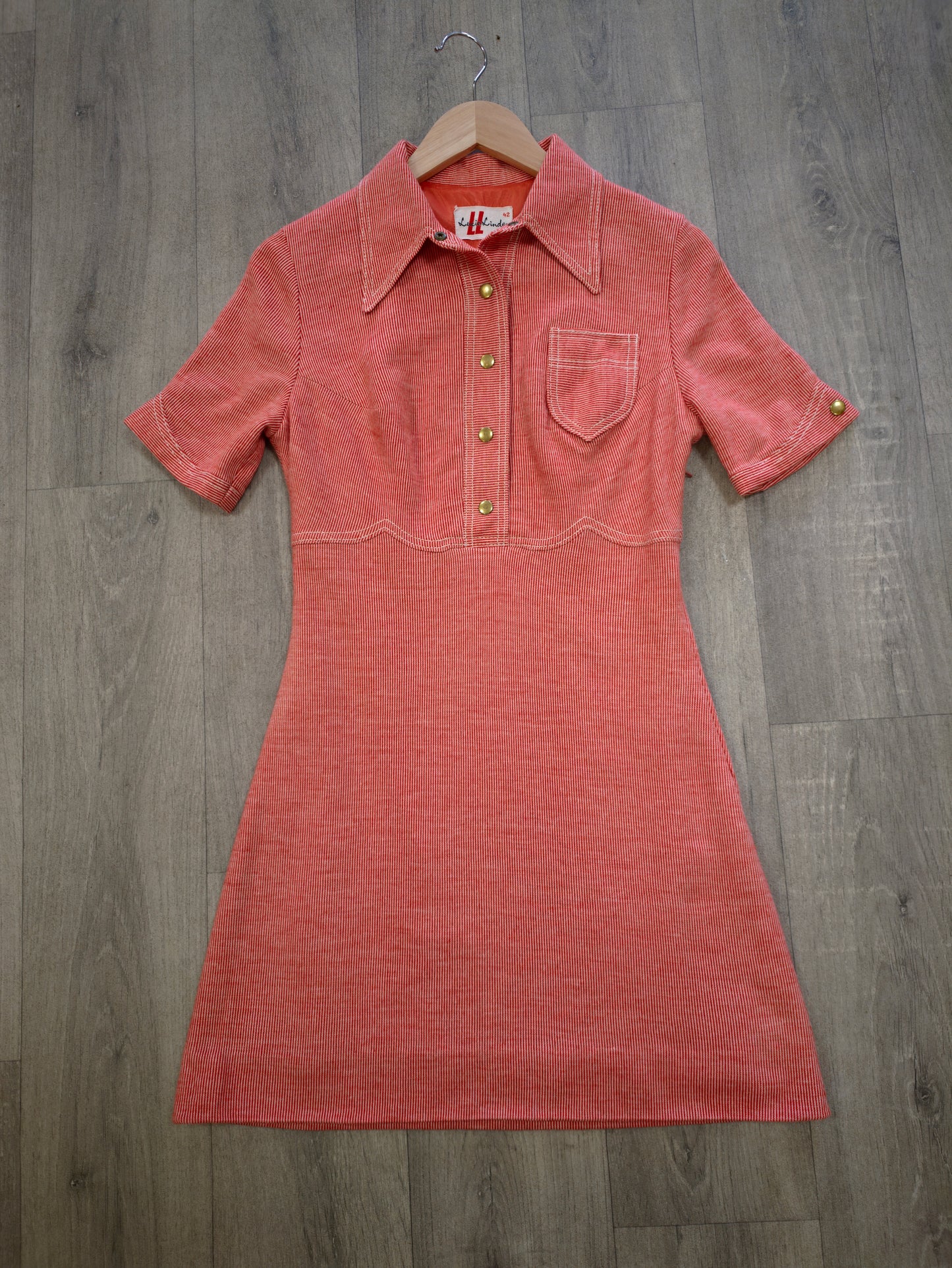 1970s Lucie Linden mini dress - S/8/10
