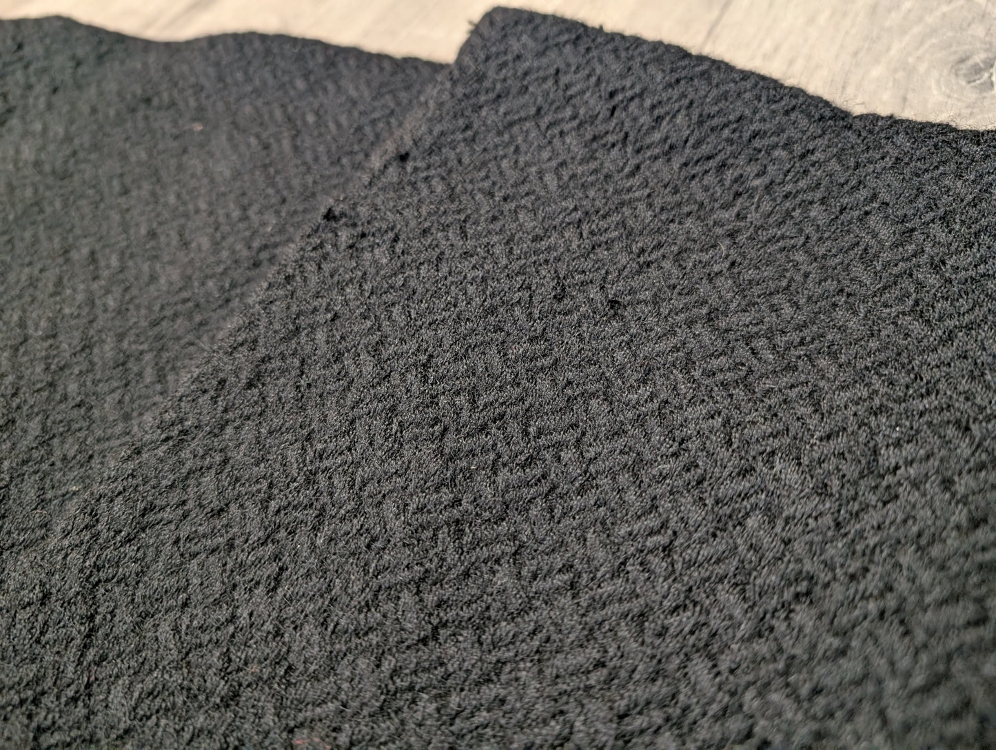 1960s black wool coat - S/M