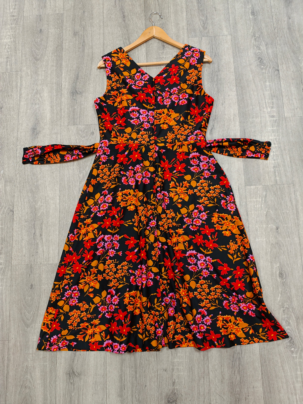 1970s Lenoir Original by Avron floral dress - M/14