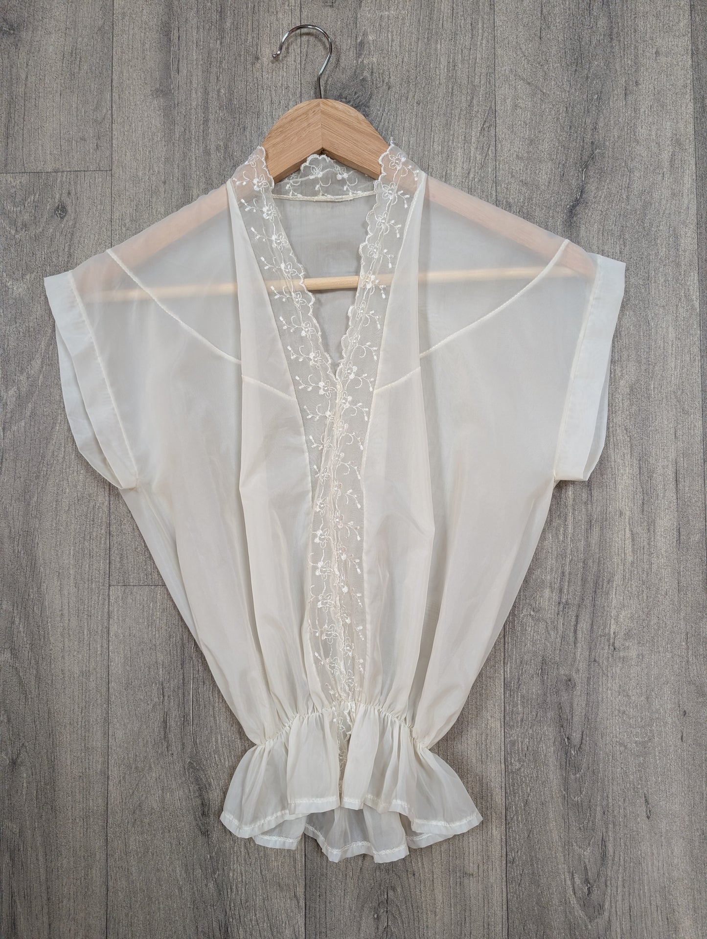 White sheer blouse - XS/S