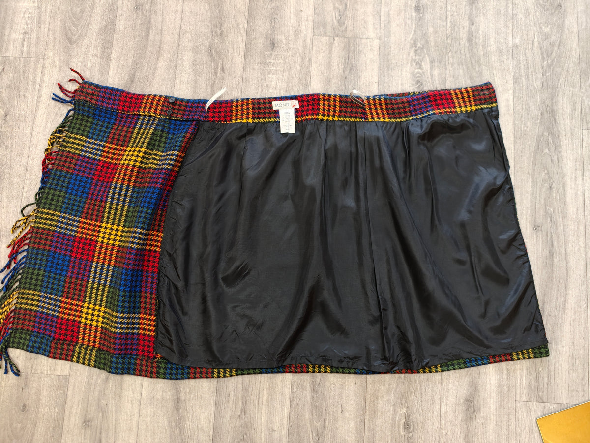 1980s Mondi wool wrap skirt - 29"/30" waist