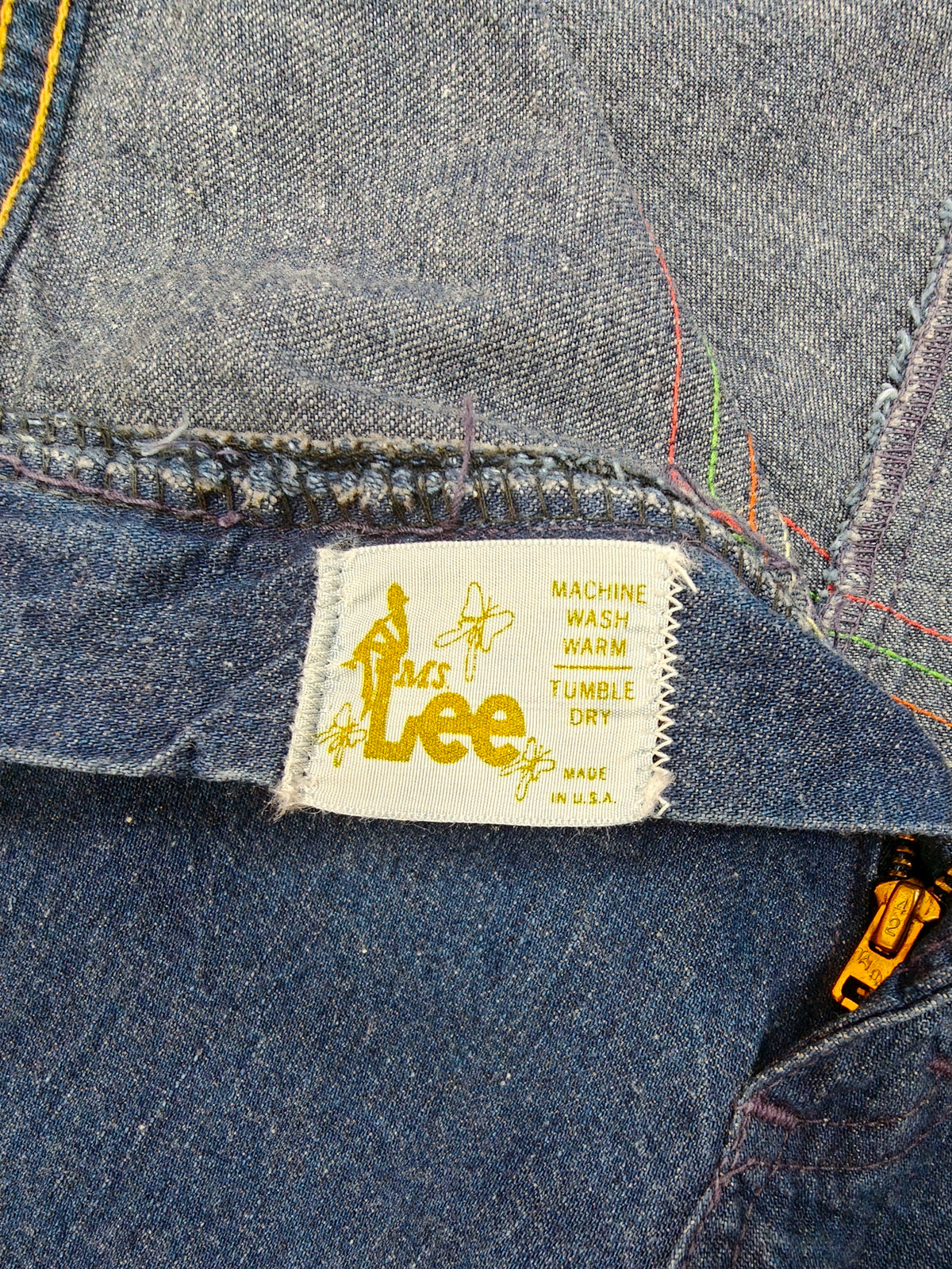 Iconic 1970s Lee rainbow jeans - 28"W 35"L