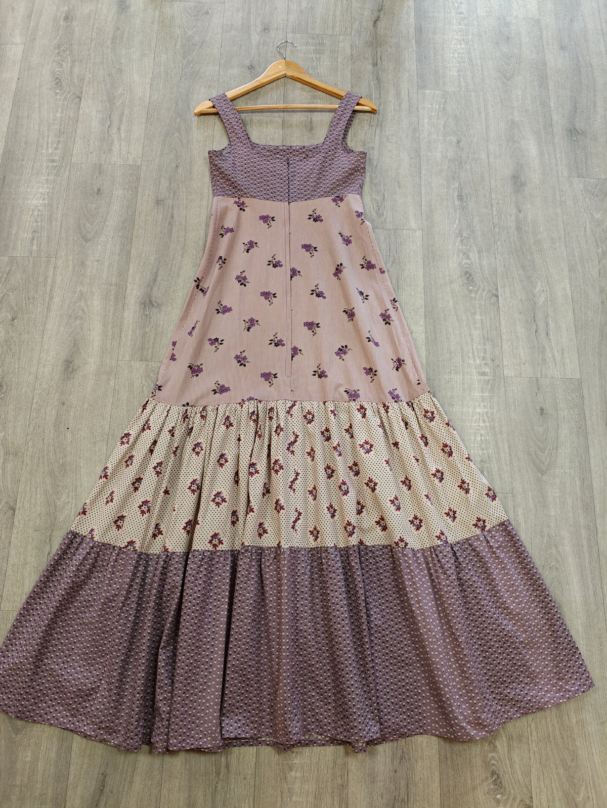 1970s Topshop floral cotton maxi dress - XS/6