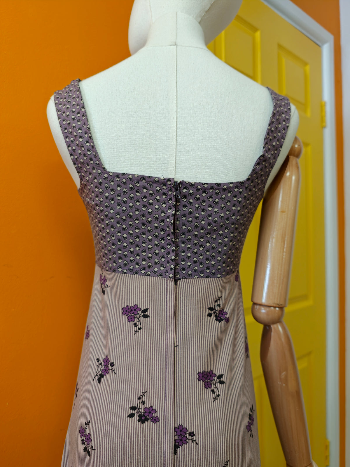 1970s Topshop floral cotton maxi dress - XS/6