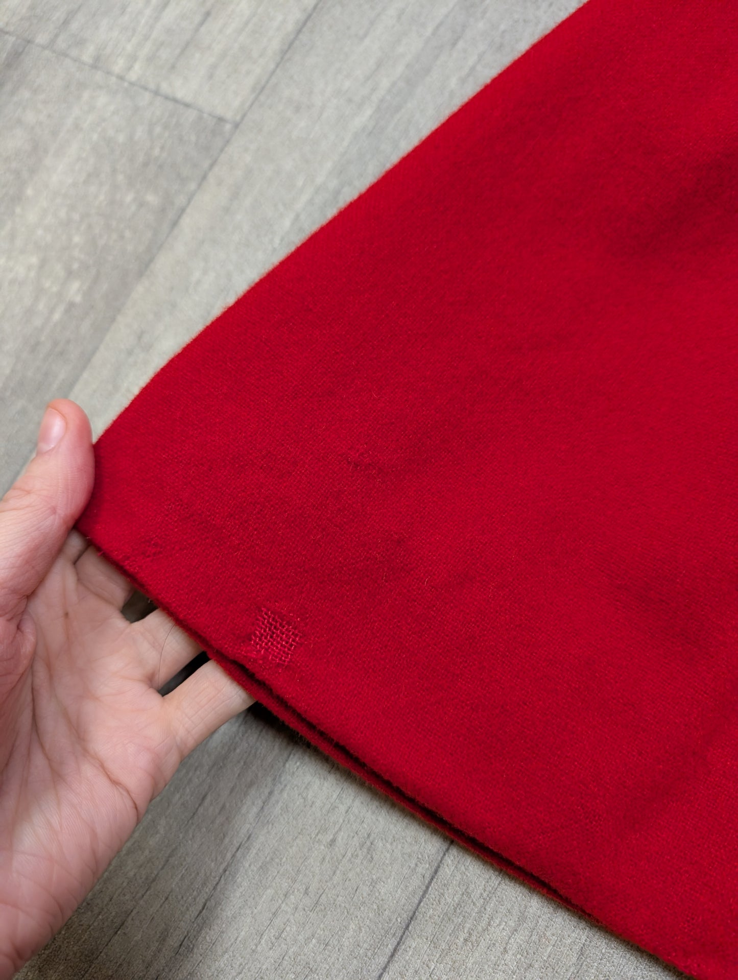 1960s Twiggy red wool mini dress - XS/S