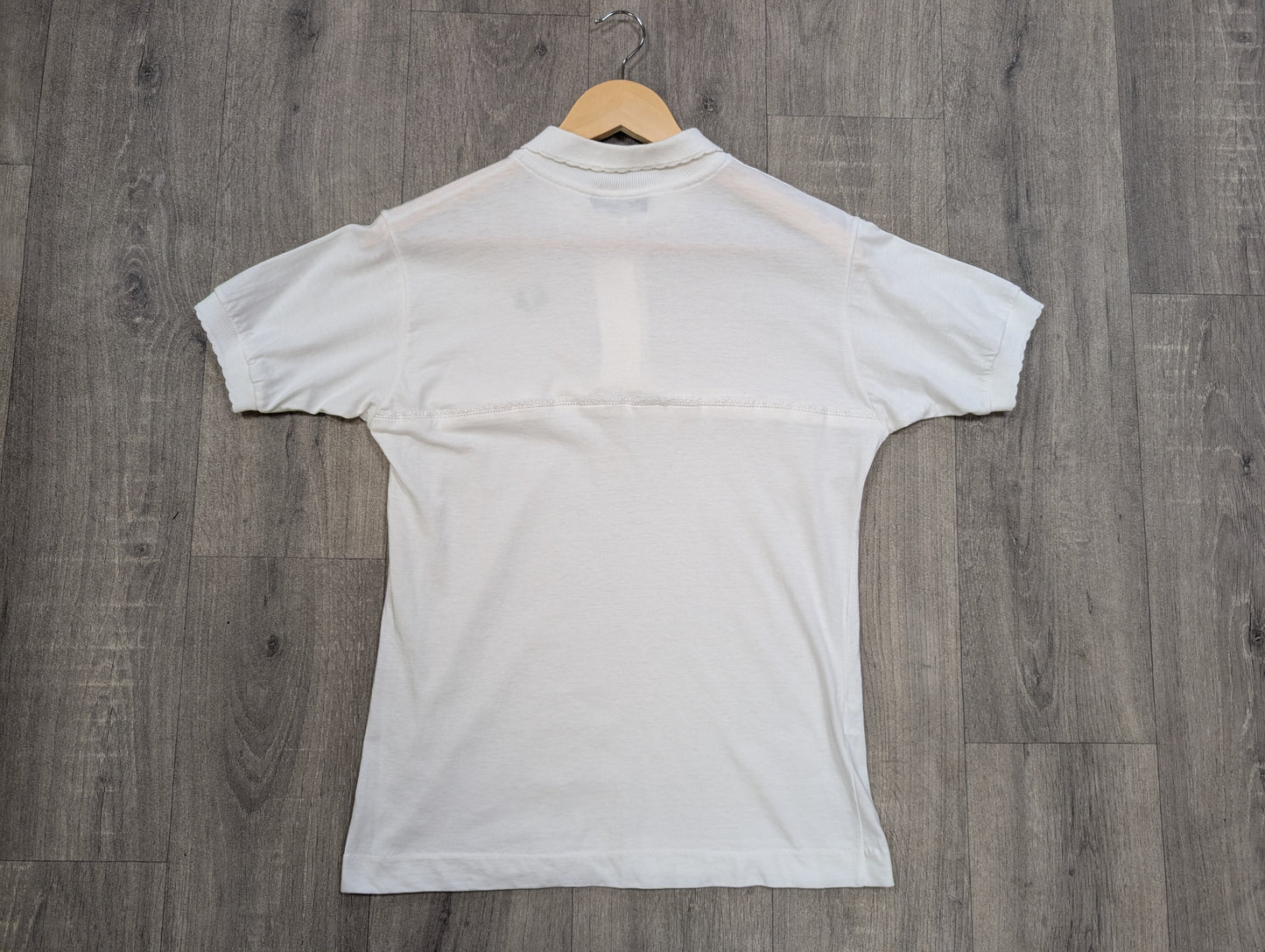 1980s Fred Perry white cotton polo shirt - XS/S