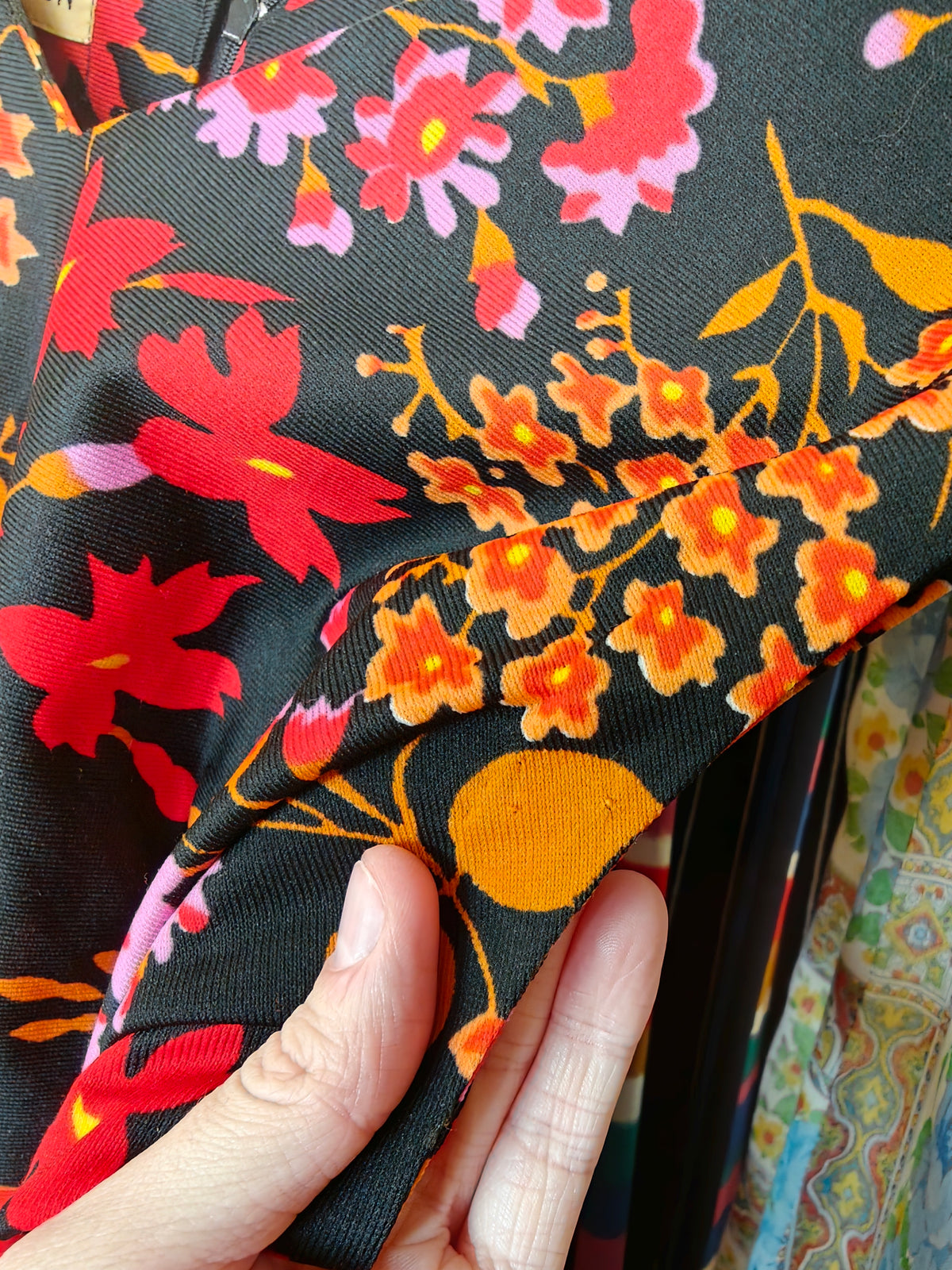 1970s Lenoir Original by Avron floral dress - M/14
