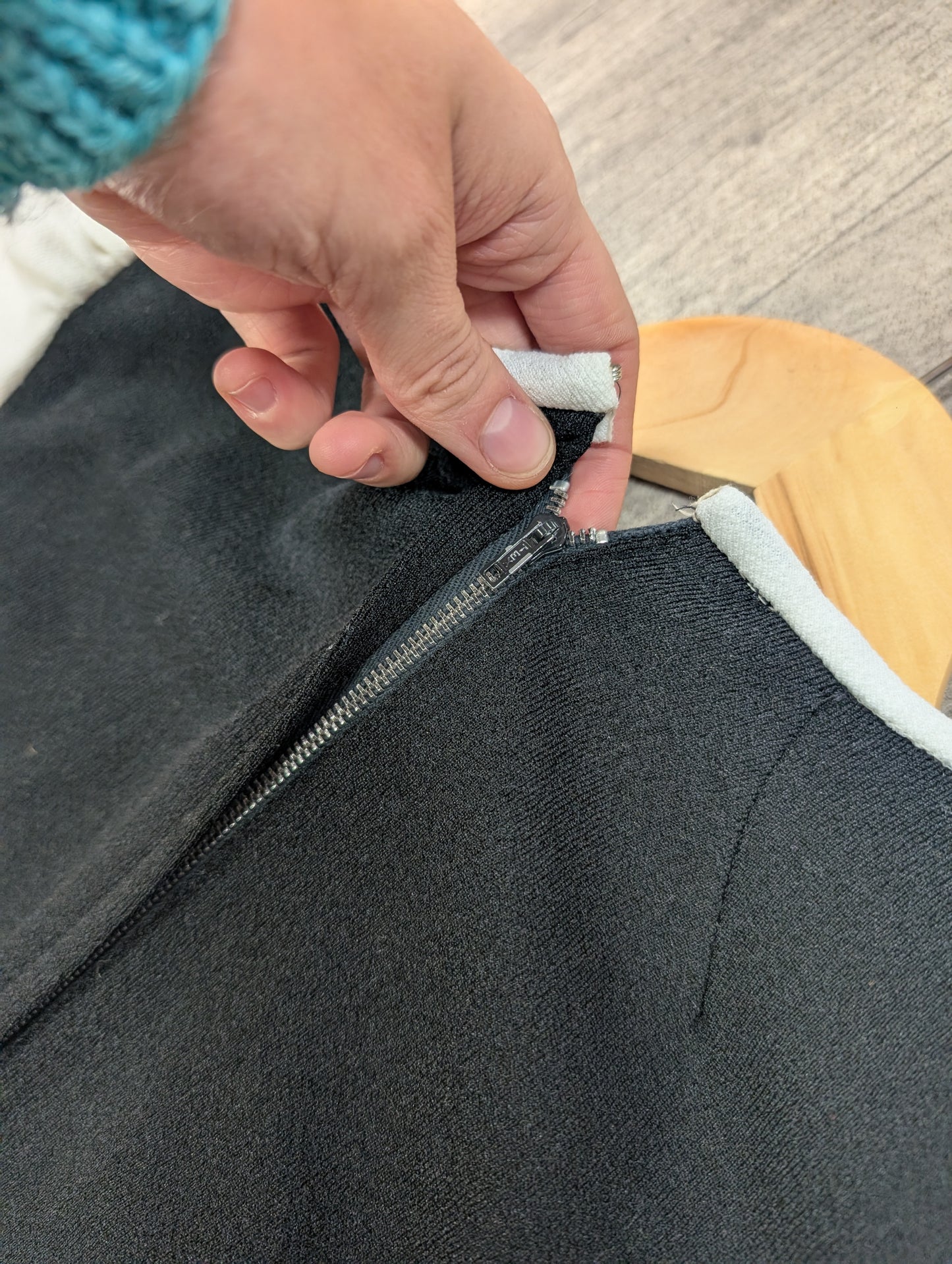 1970s Richard Shops black/white dress - XS/6/8