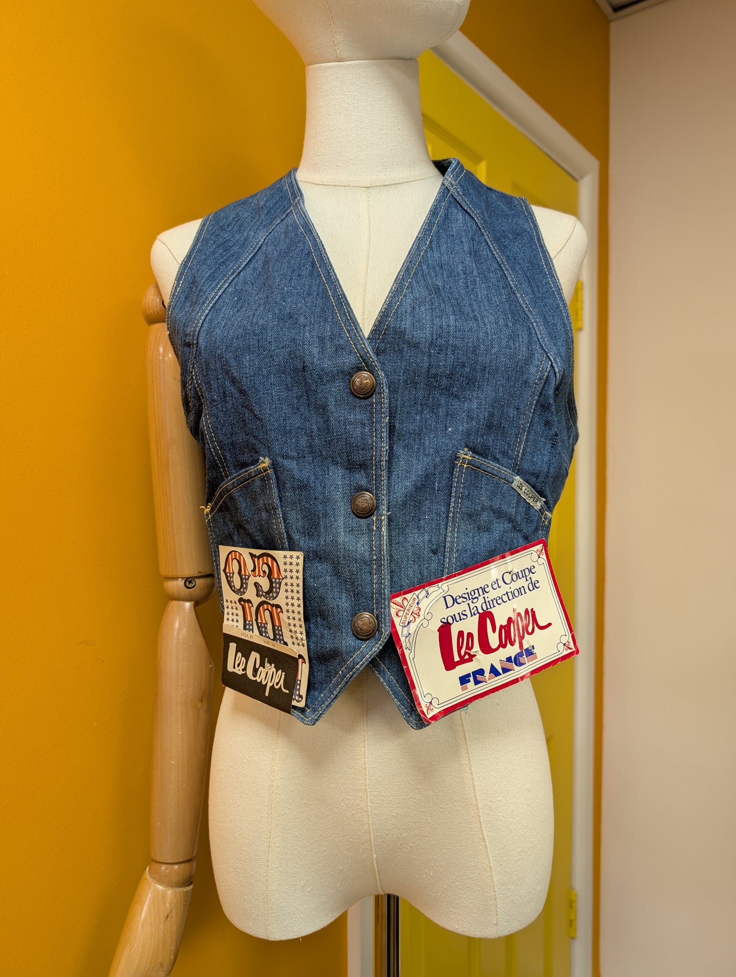 Deadstock 1970s Lee Cooper waistcoat
