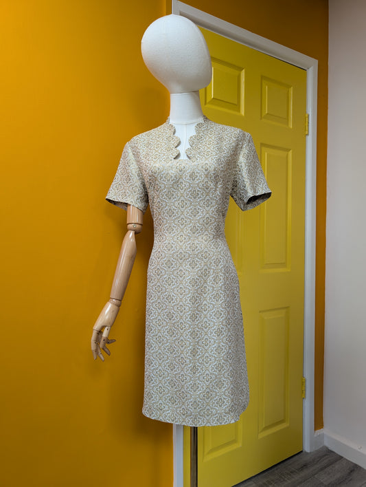 1960s gold party dress - M/14