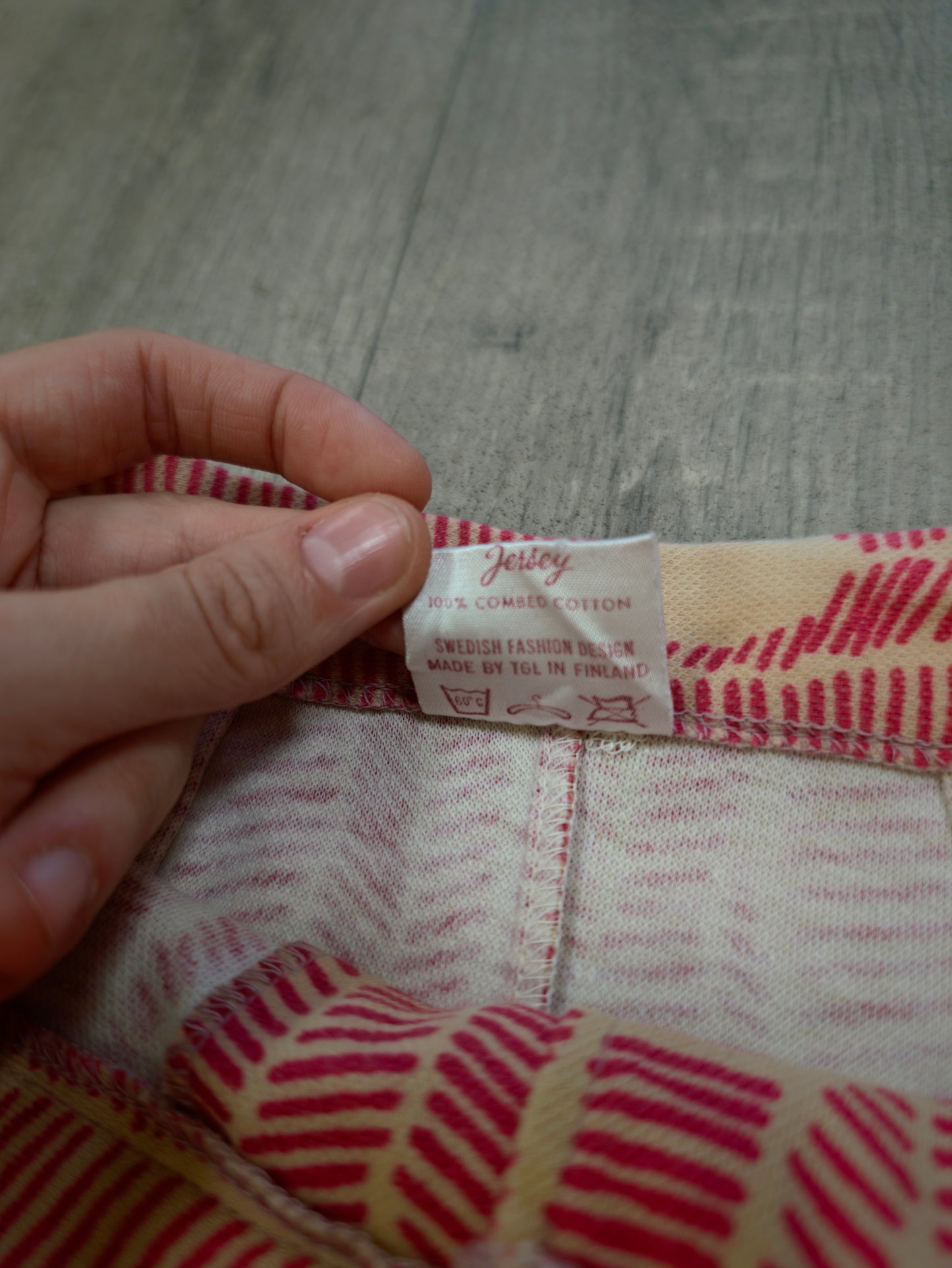 1970s TGL Stockholm cotton skirt - 25" waist