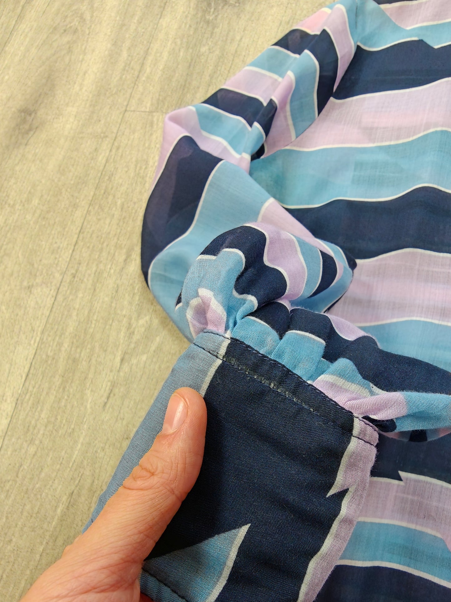 1970s Mark Roberts balloon sleeve shirt - S/M