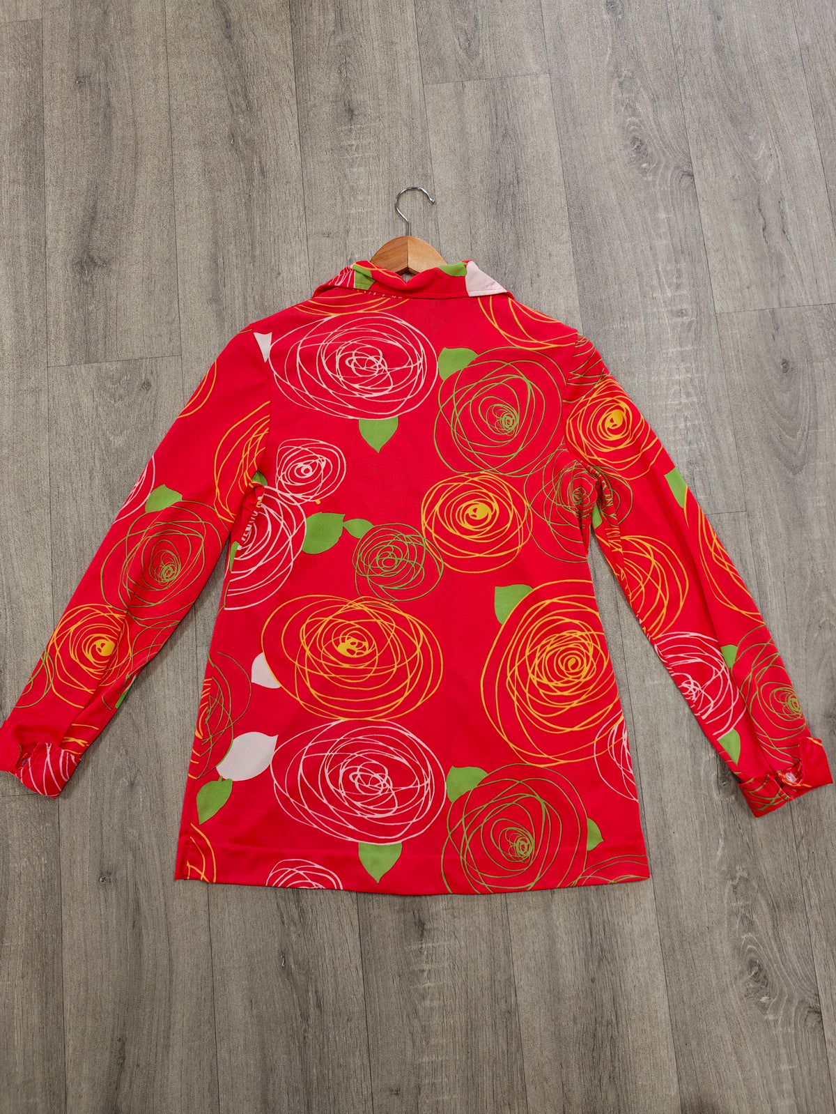 1970s Jantzen dagger collar shirt - M