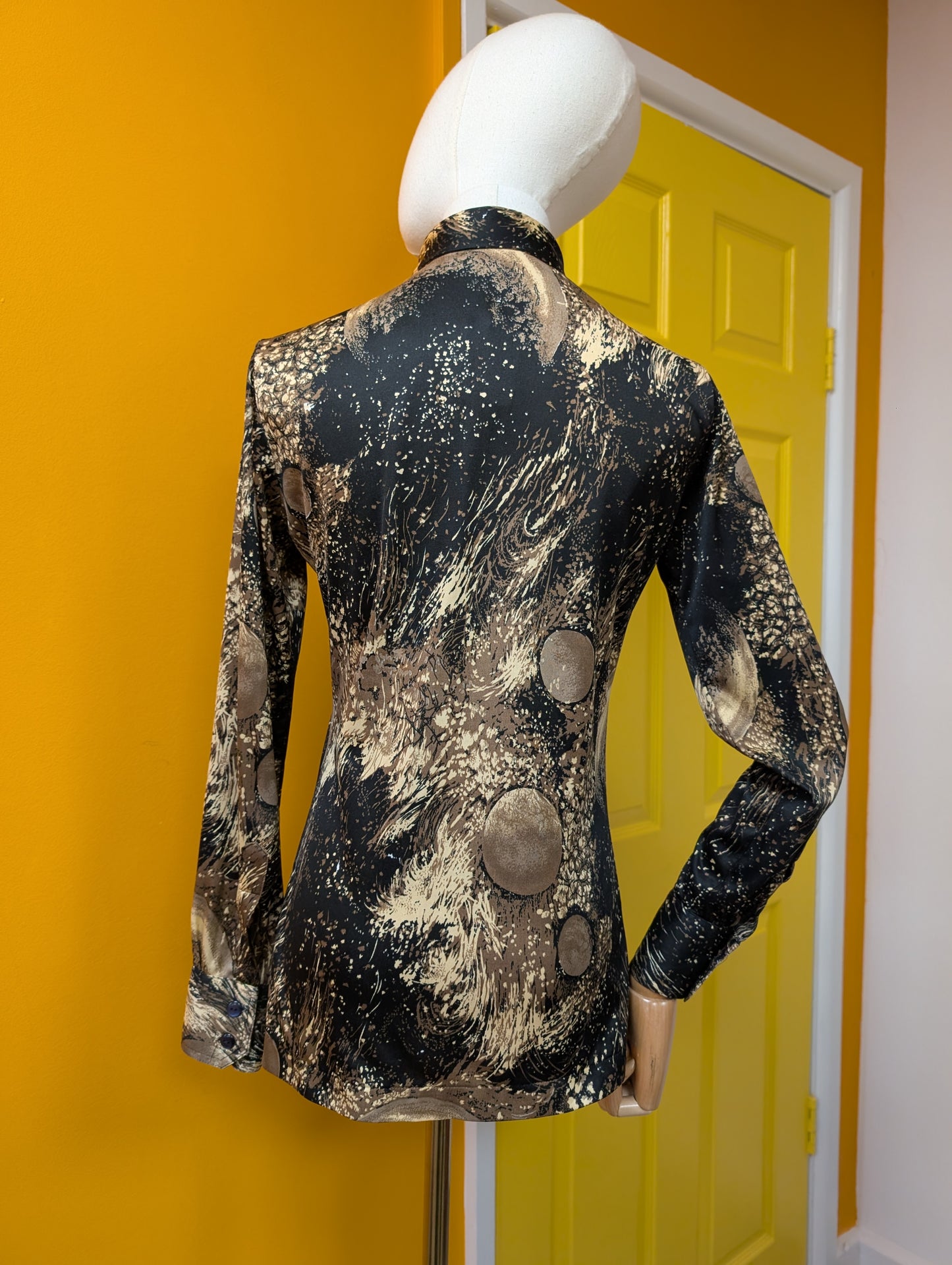 1970s Elite dagger collar shirt - S
