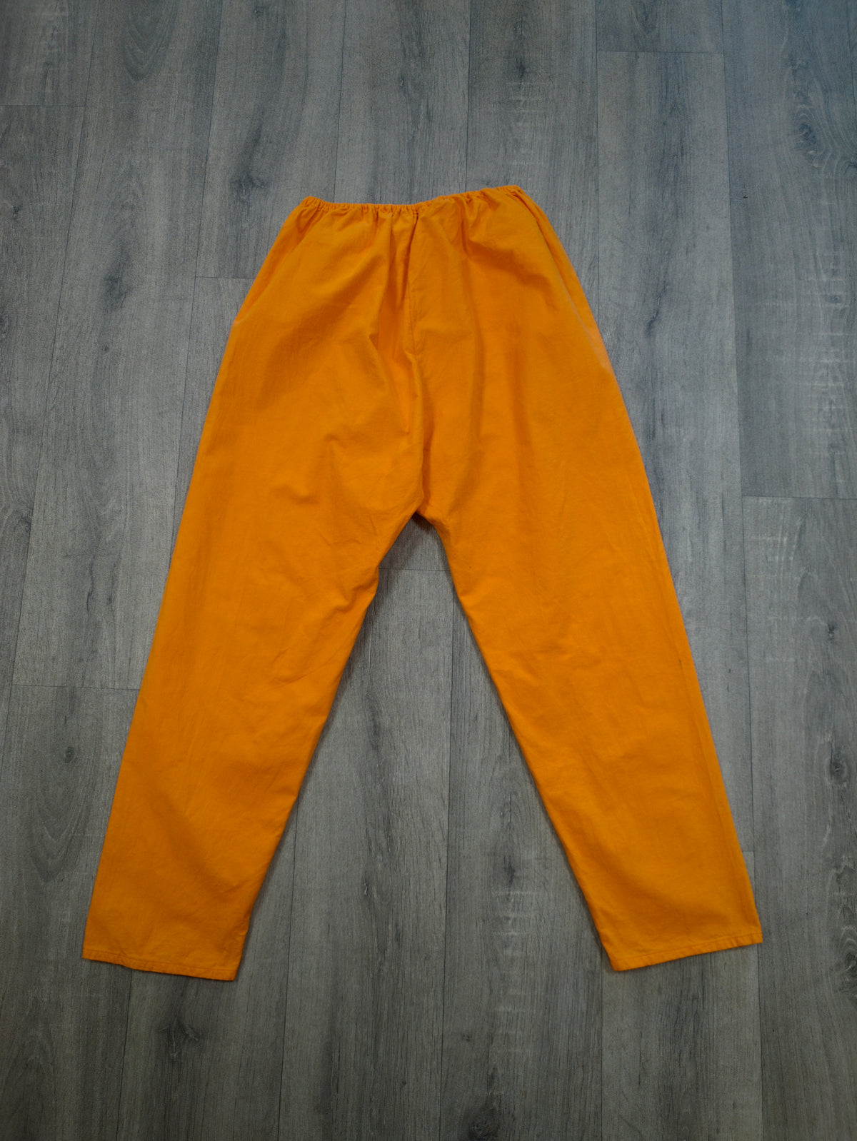1960s psychedelic orange brushed cotton pyjamas - S