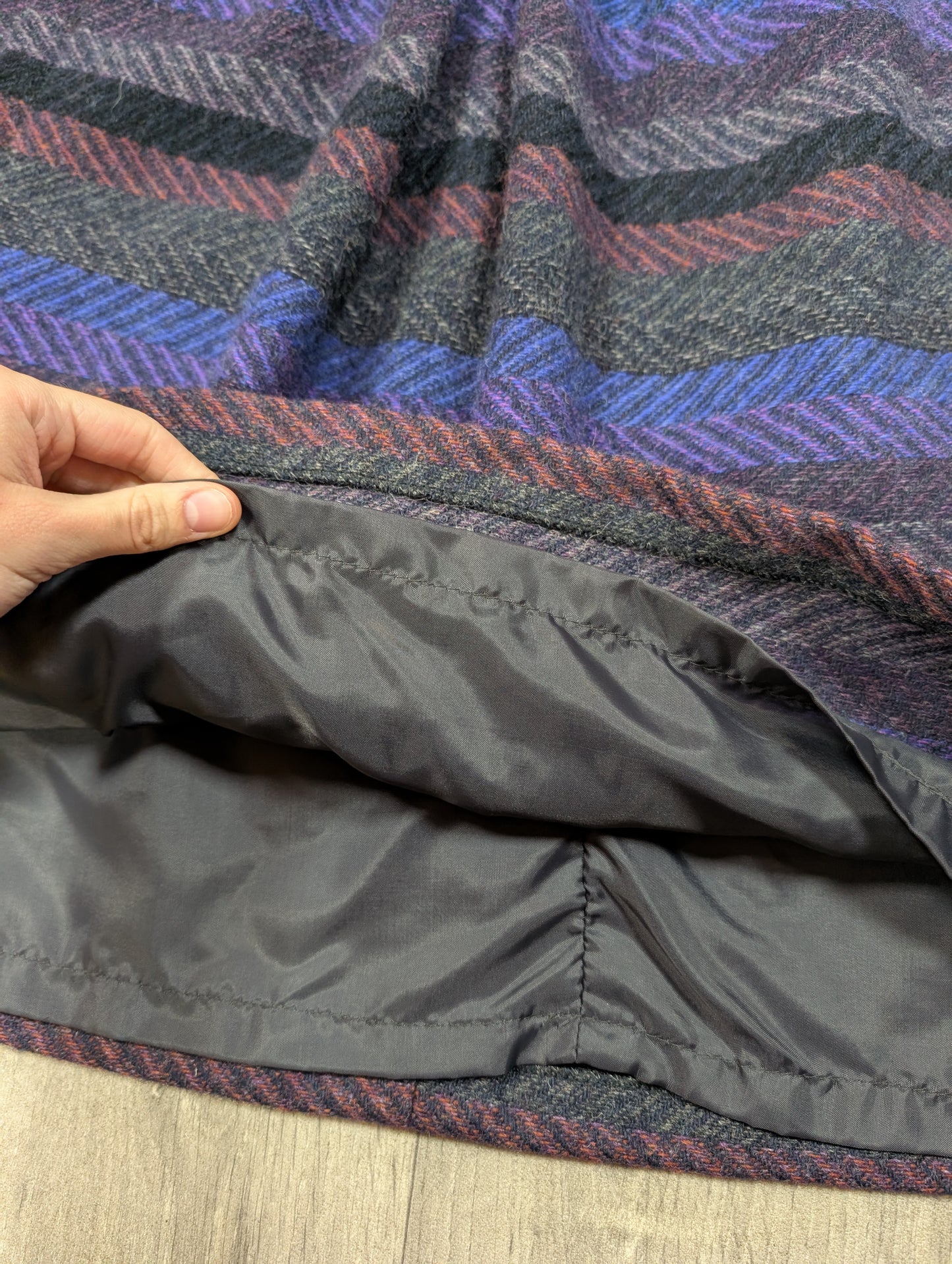 1980s Julius pure new wool skirt - 24" waist