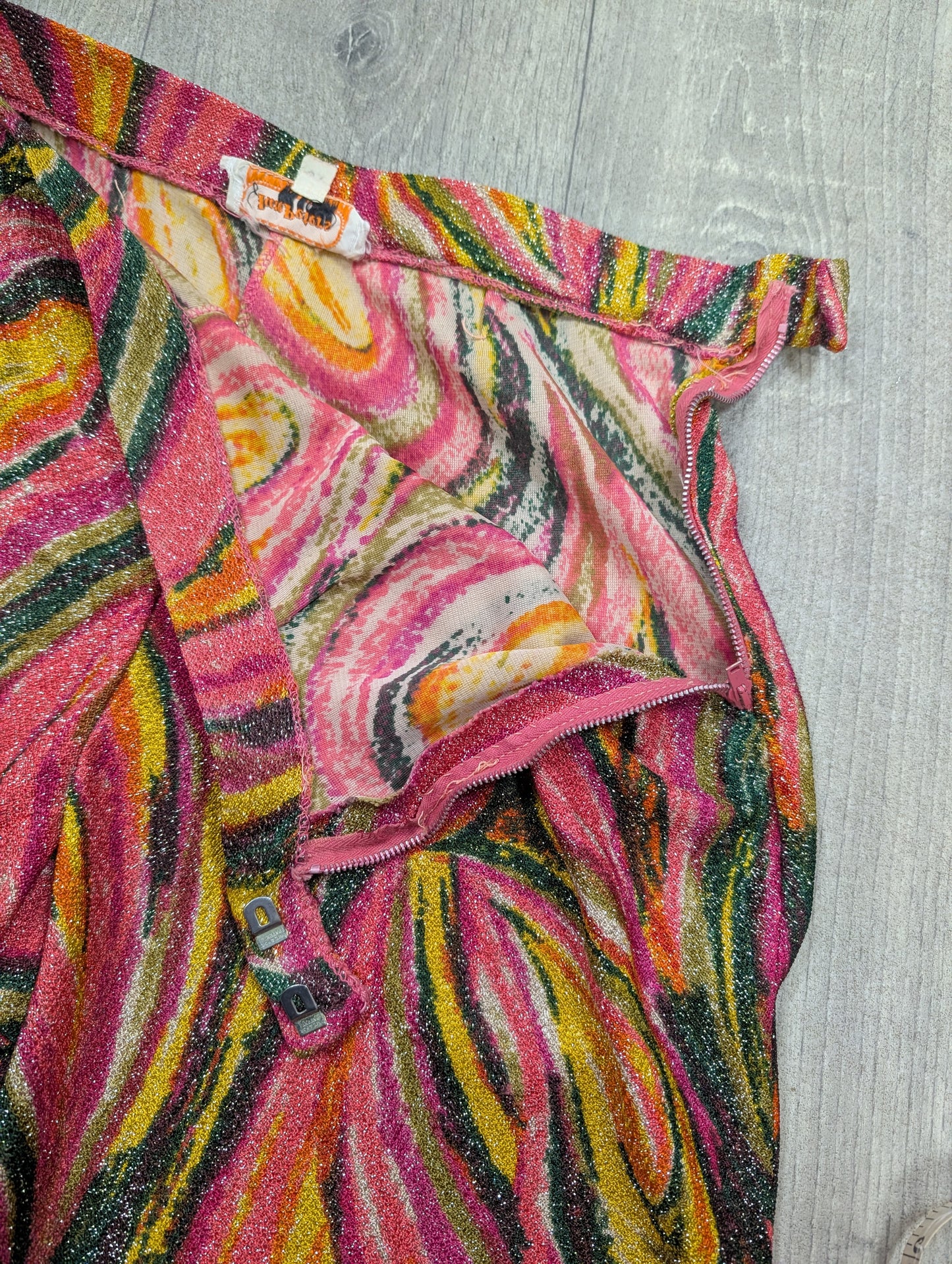 Phenomenal 1960s Ian Peters lurex trouser suit - S/8